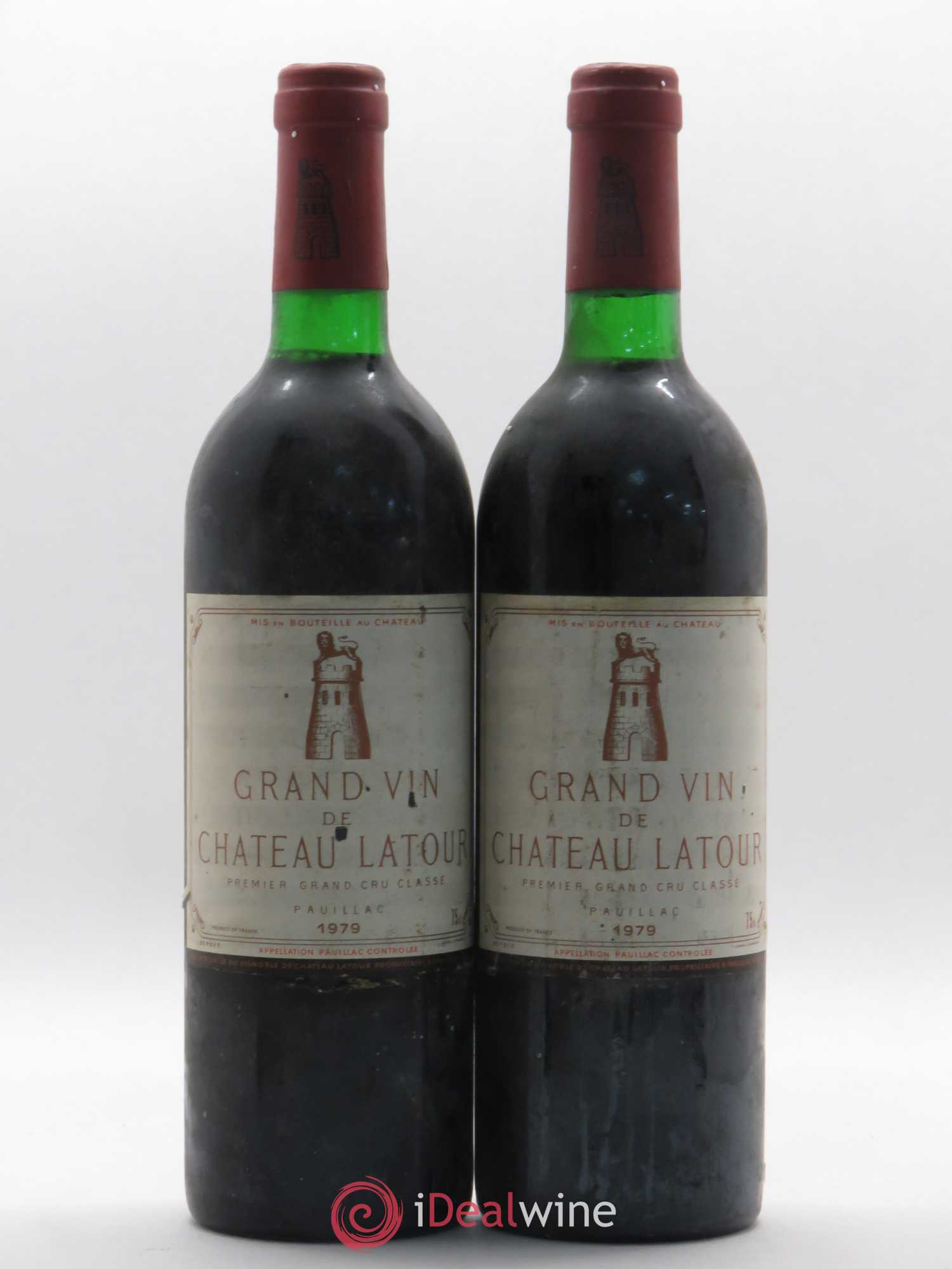 Château Latour 1er Grand Cru Classé 1979 - Lot de 2 bouteilles - 0