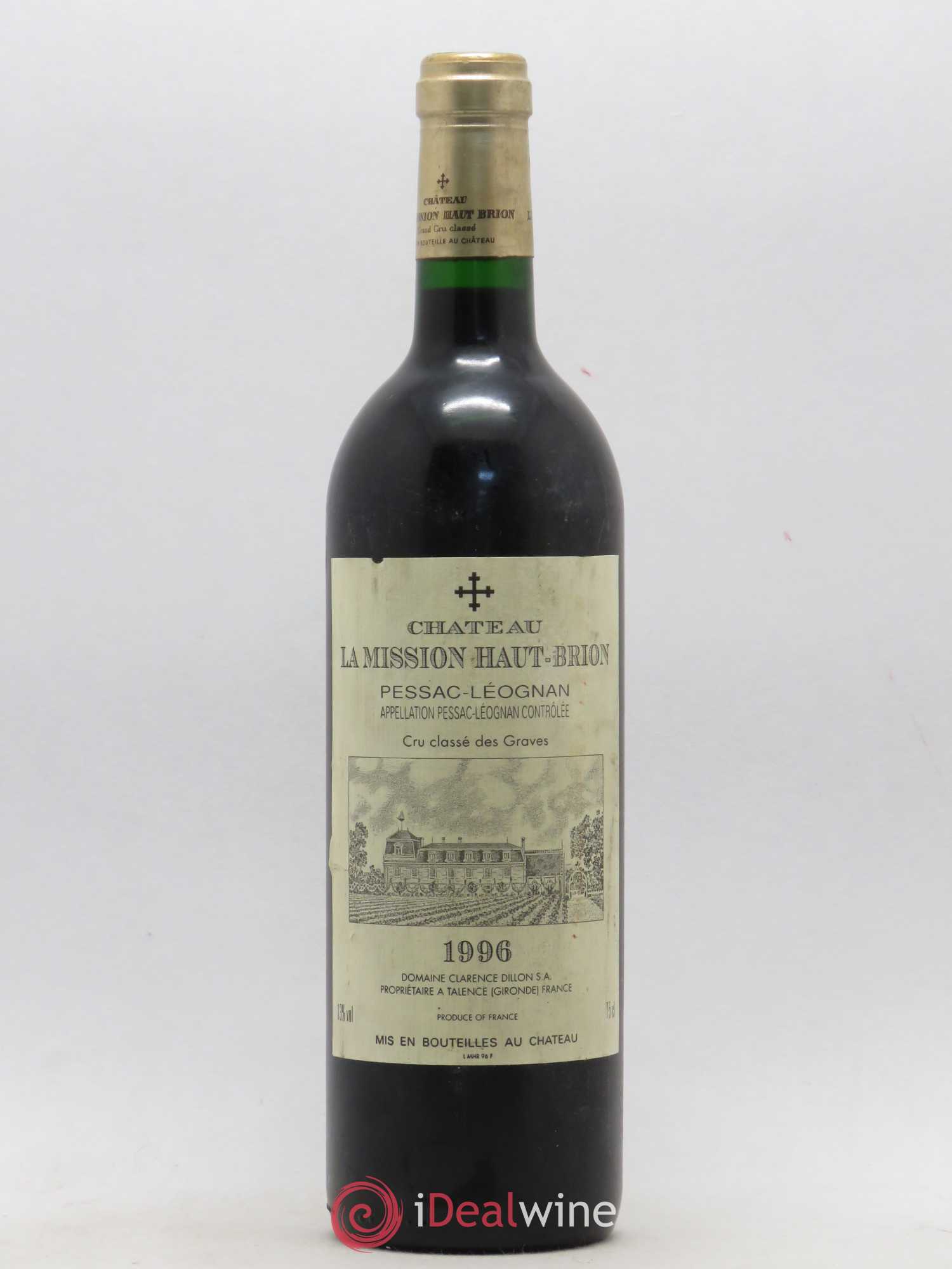 Château la Mission Haut-Brion Cru Classé de Graves 1996 - Lot de 1 bouteille - 0