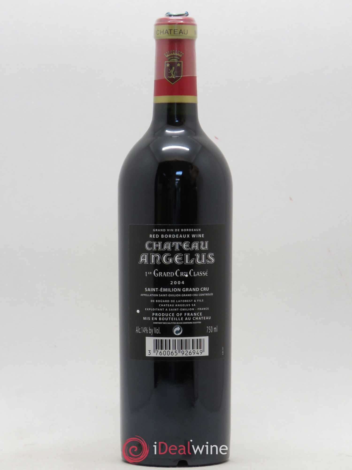 Château Angélus 1er Grand Cru Classé A 2004 - Lot de 1 bouteille - 1
