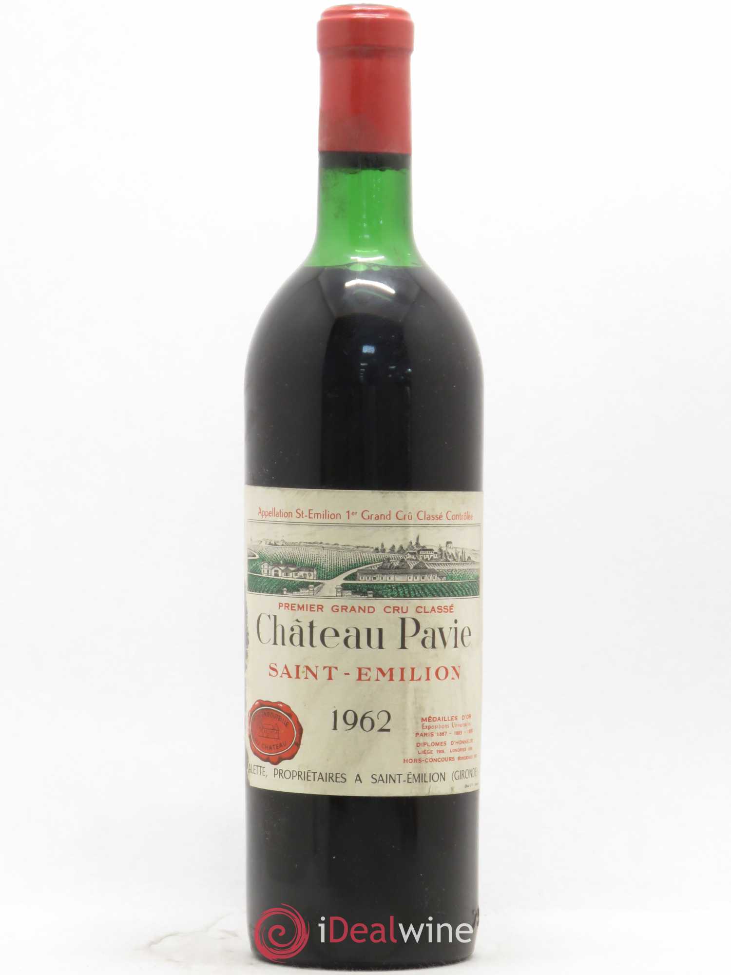 Château Pavie 1er Grand Cru Classé A 1962 - Lot de 1 bouteille - 0