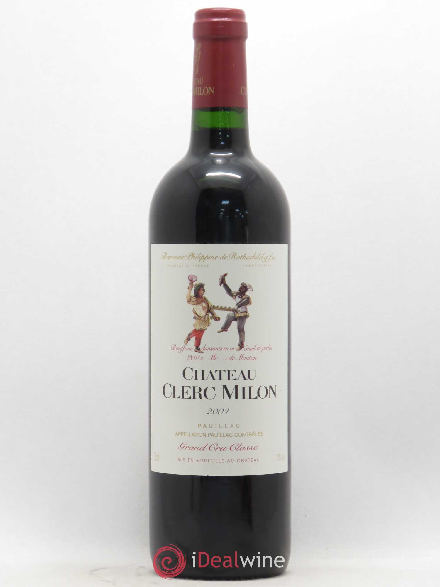 Château Clerc Milon 5ème Grand Cru Classé 2004 - Lot de 1 bouteille - 0