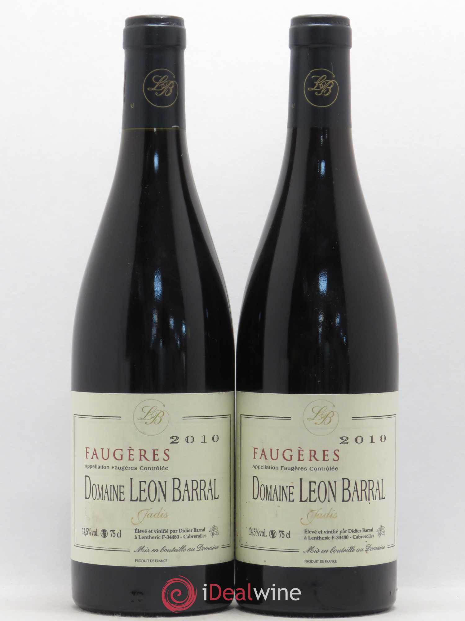 Faugères Domaine Léon Barral 2010 - Lot de 2 bouteilles - 0
