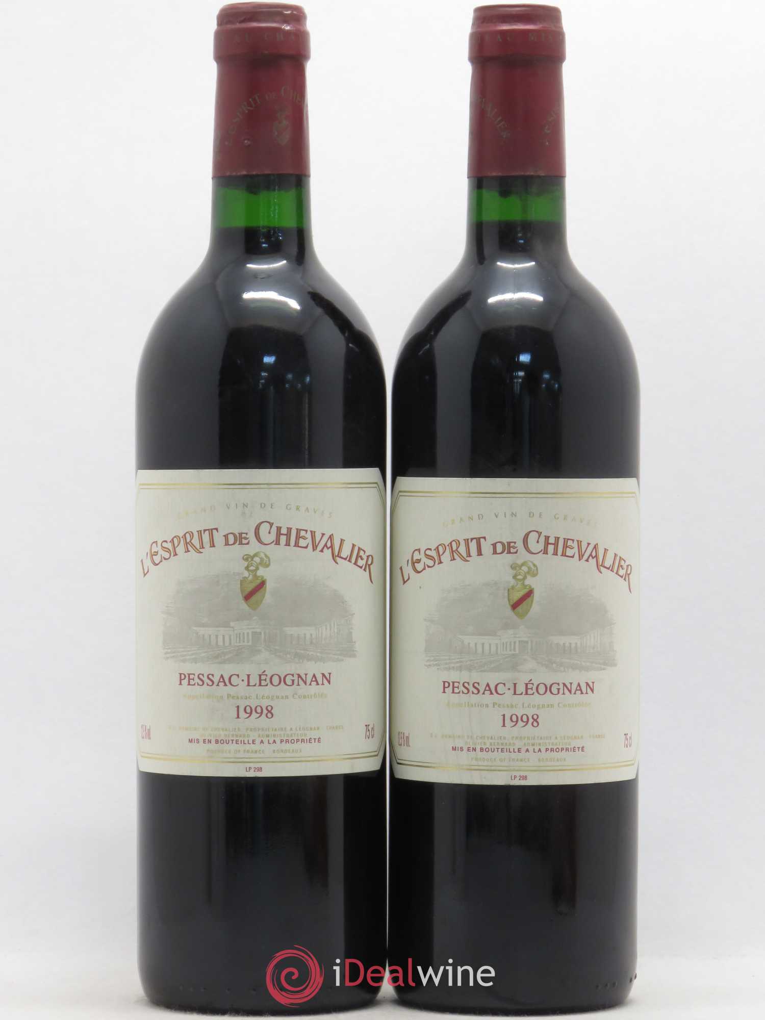 Esprit de Chevalier Second Vin 1998 - Lot de 2 bouteilles - 0