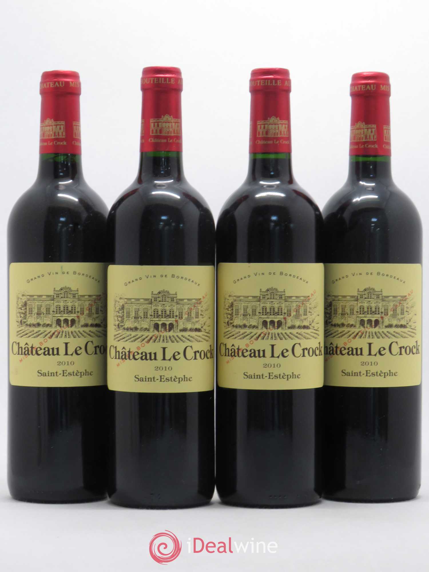 Château le Crock Cru Bourgeois 2010 - Lot de 4 bouteilles - 0