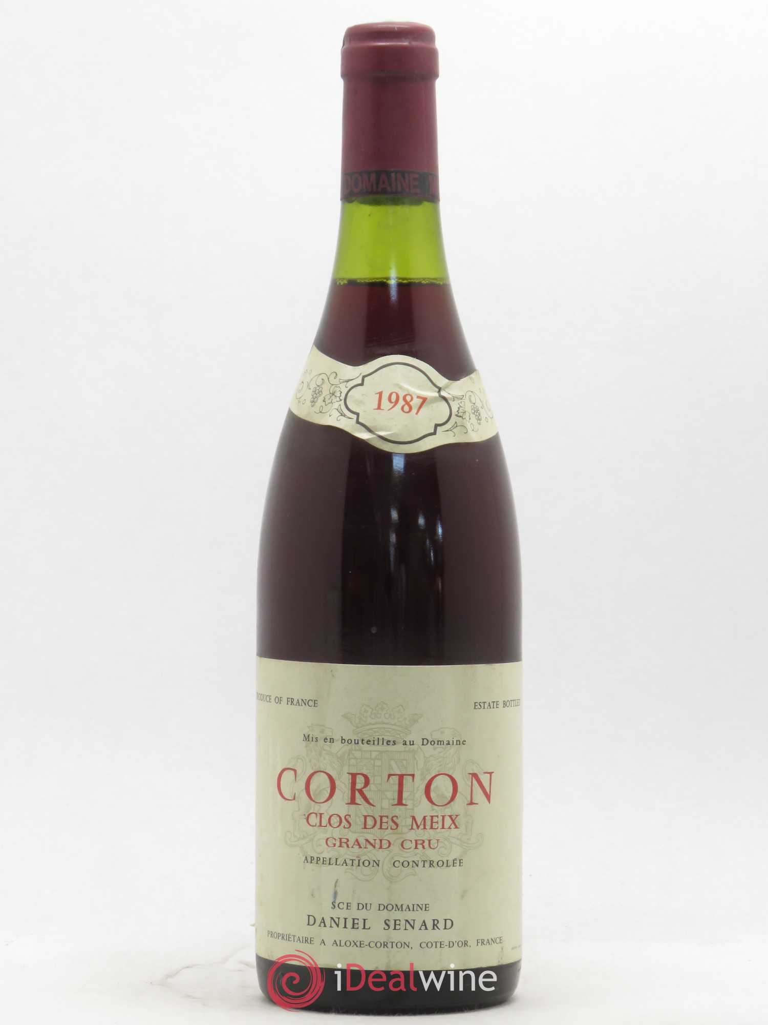 Corton Grand Cru Clos des Meix Daniel Senard 1987 - Posten von 1 Flasche - 0
