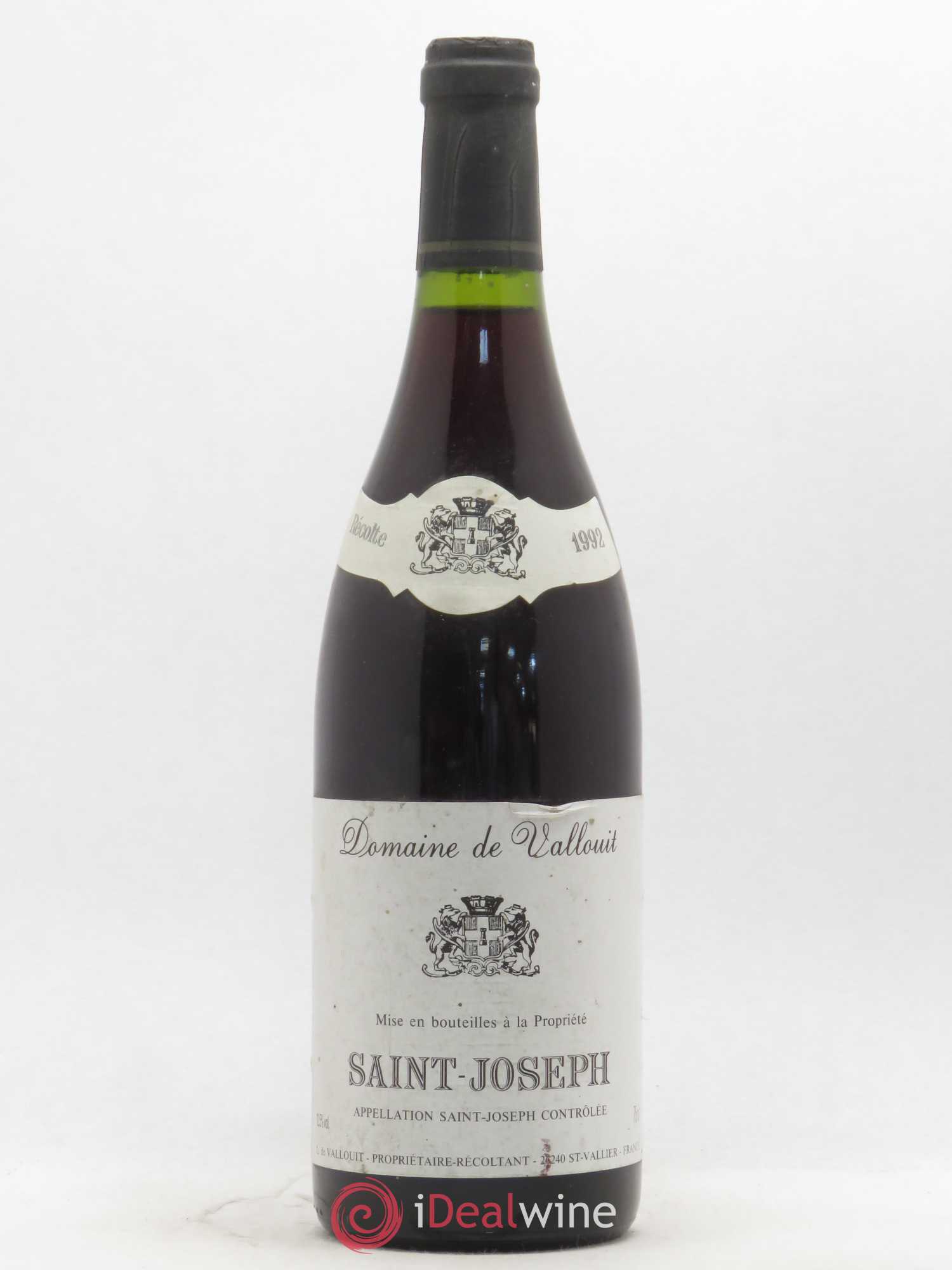 Saint-Joseph Domaine de Vallouit 1992 - Lot de 1 bouteille - 0