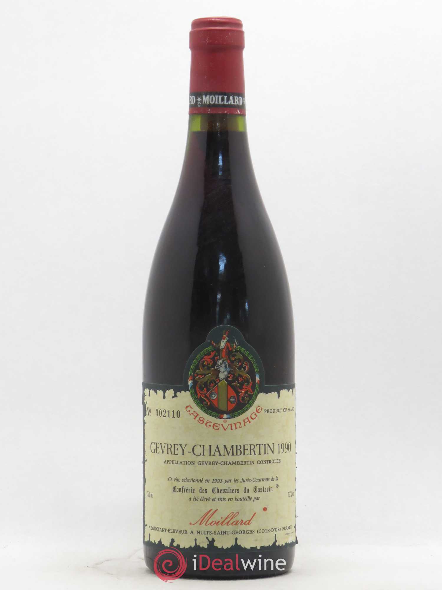 Gevrey-Chambertin Tastevinage Moillard 1990 - Lot de 1 bouteille - 0