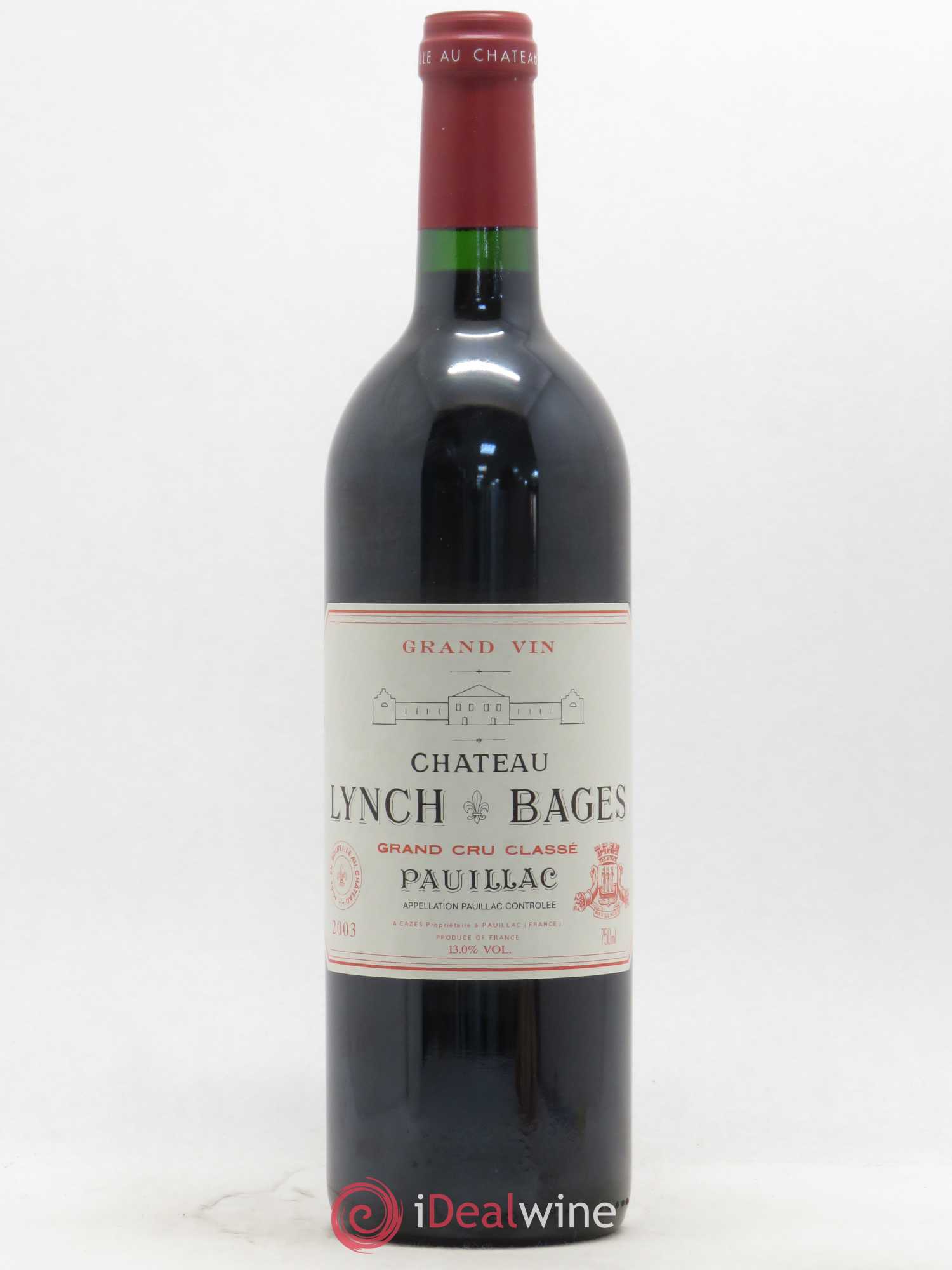 Château Lynch Bages 5ème Grand Cru Classé 2003 - Lot de 1 bouteille - 0