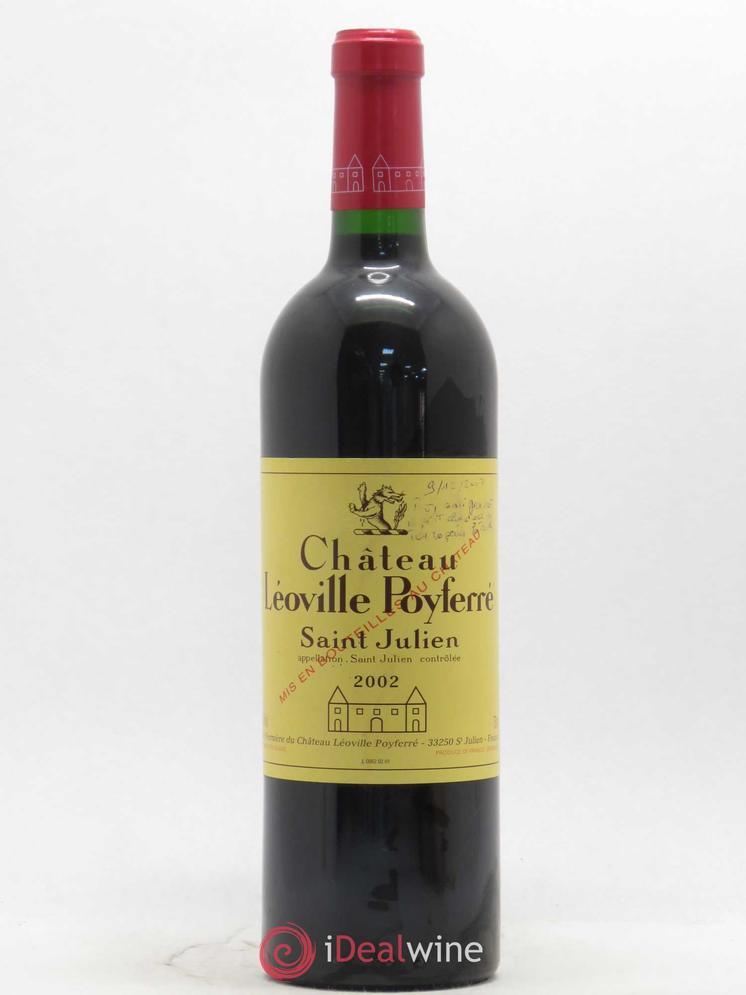 Château Léoville Poyferré 2ème Grand Cru Classé 2002 - Lot de 1 bouteille - 0