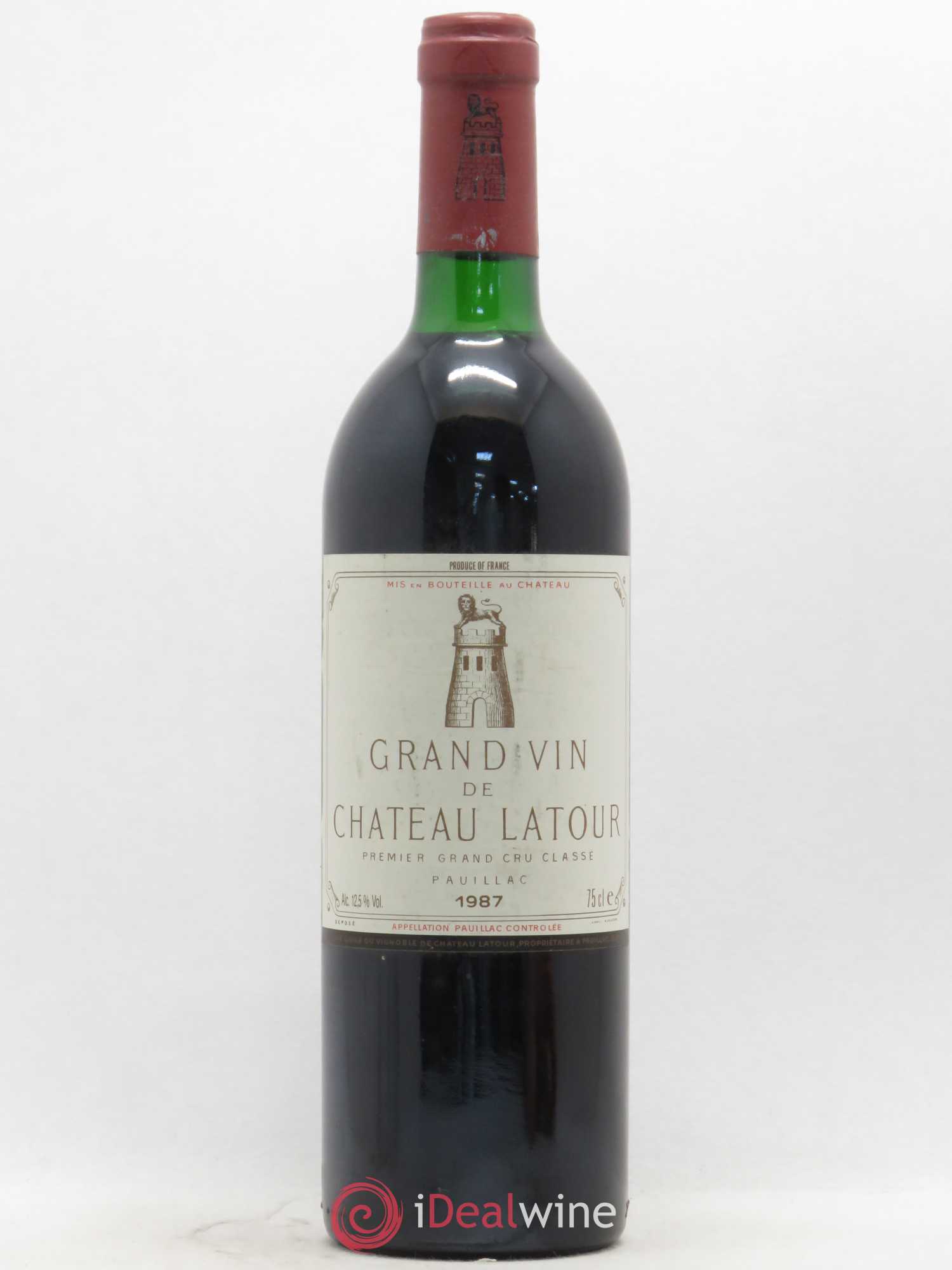 Château Latour 1er Grand Cru Classé 1987 - Lot de 1 bouteille - 0