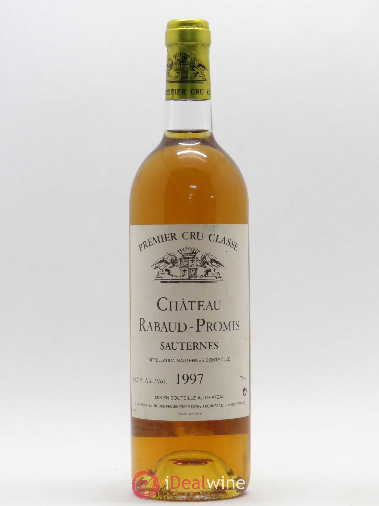 Château Rabaud Promis 1er Grand Cru Classé 1997 - Posten von 1 Flasche - 0