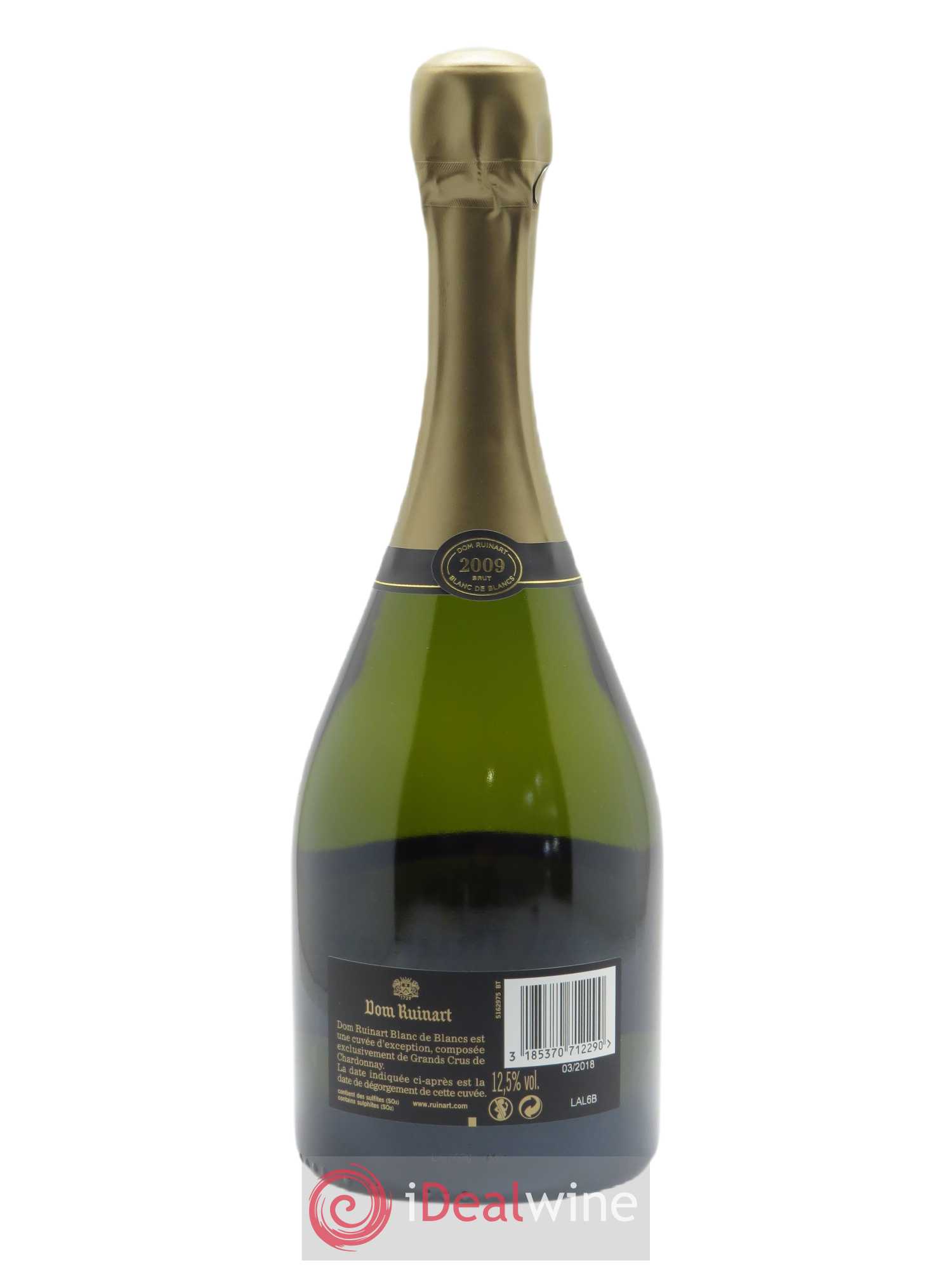 Dom Ruinart Brut Ruinart 2009 - Lot de 1 bouteille - 2