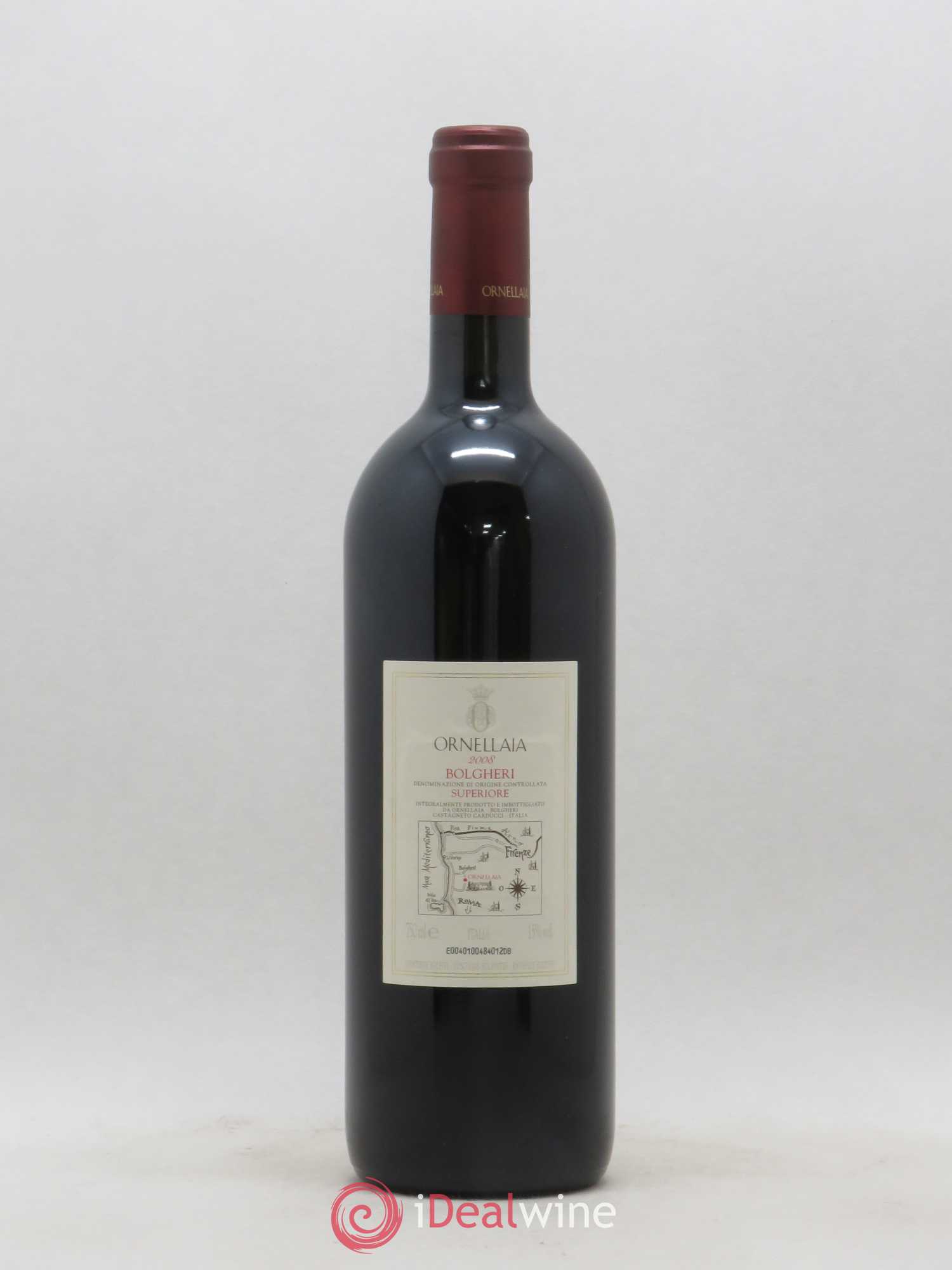 Bolgheri DOC Superiore Ornellaia Tenuta Dell'Ornellaia - Frescobaldi 2008 - Lot de 1 bouteille - 1