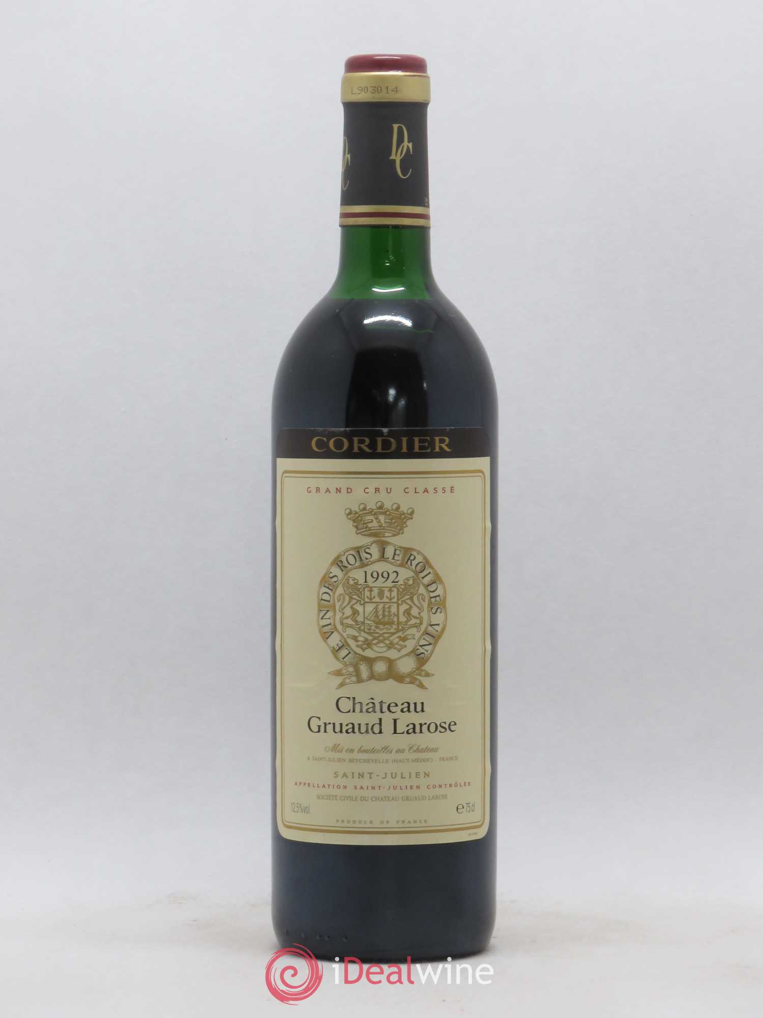 Château Gruaud Larose 2ème Grand Cru Classé 1992 - Lot de 1 bouteille - 0