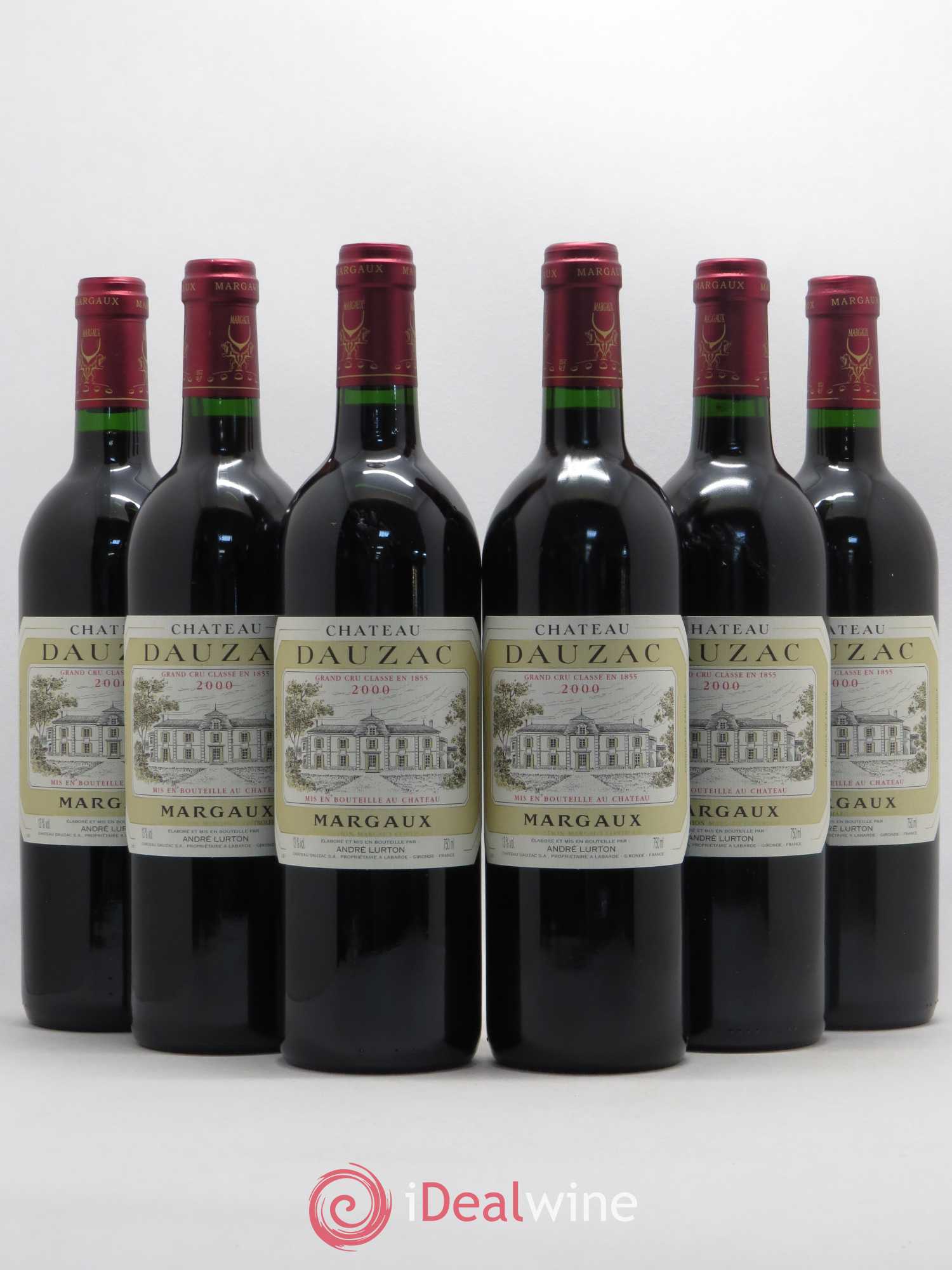 Château Dauzac 5ème Grand Cru Classé 2000 - Lot de 6 bouteilles - 0