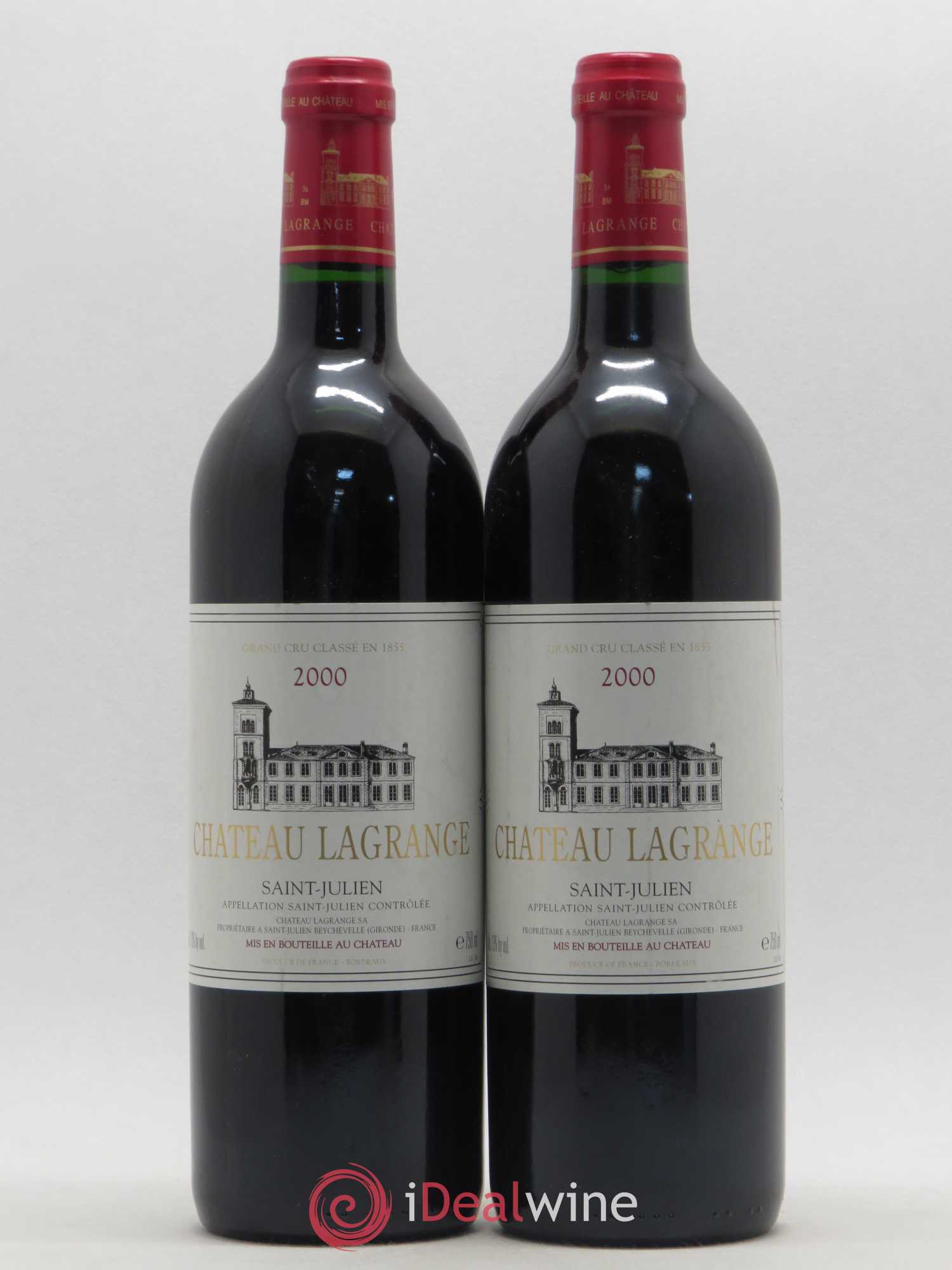 Château Lagrange 3ème Grand Cru Classé 2000 - Lot de 2 bouteilles - 0