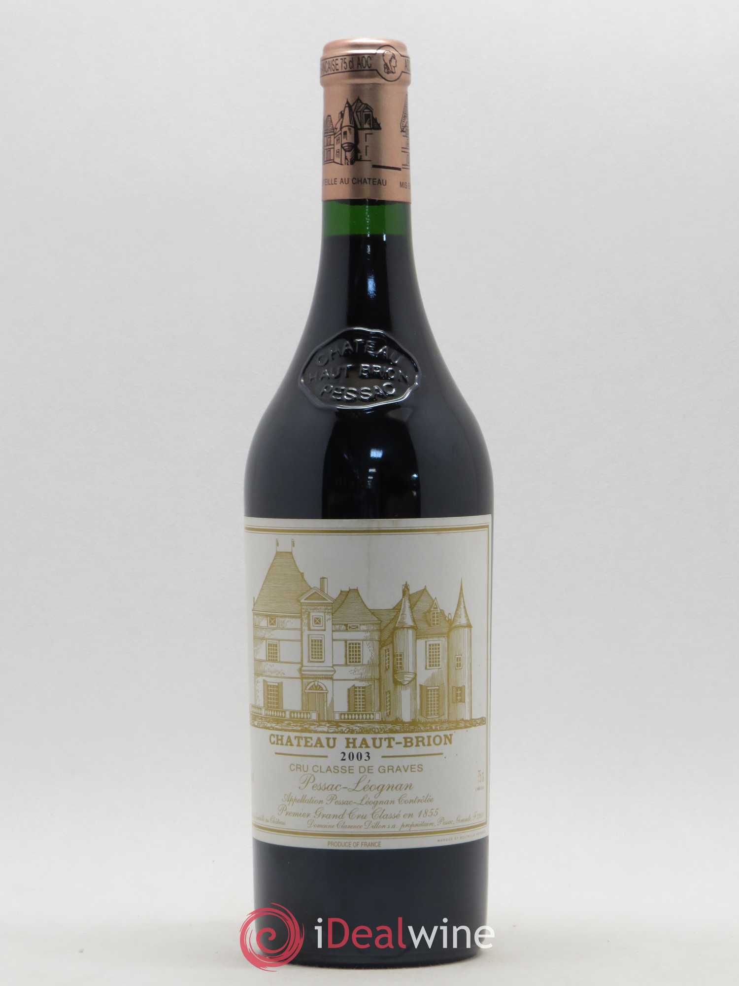 Château Haut Brion 1er Grand Cru Classé 2003 - Lot de 1 bouteille - 0