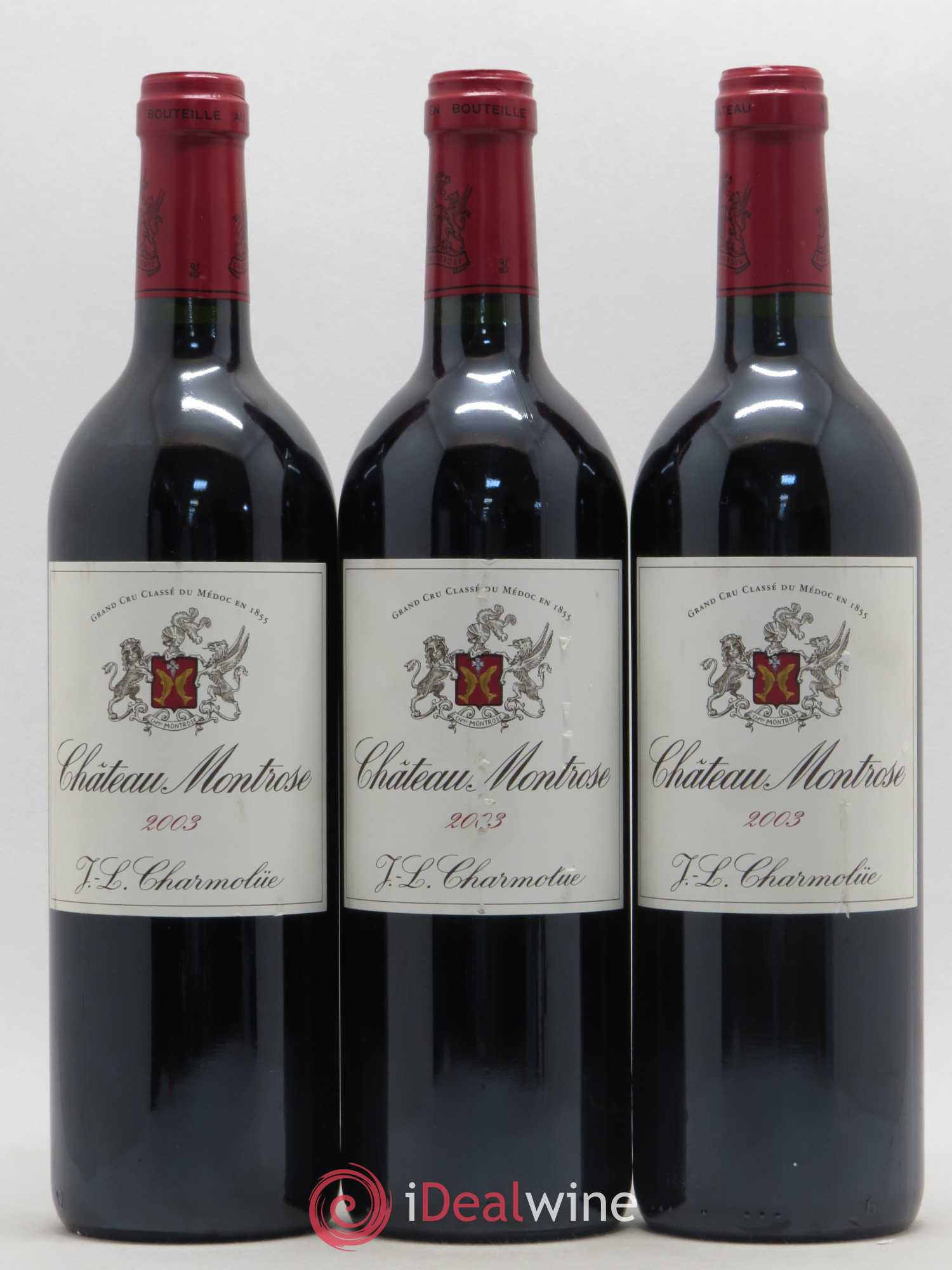 Château Montrose 2ème Grand Cru Classé 2003 - Lot de 3 bouteilles - 0