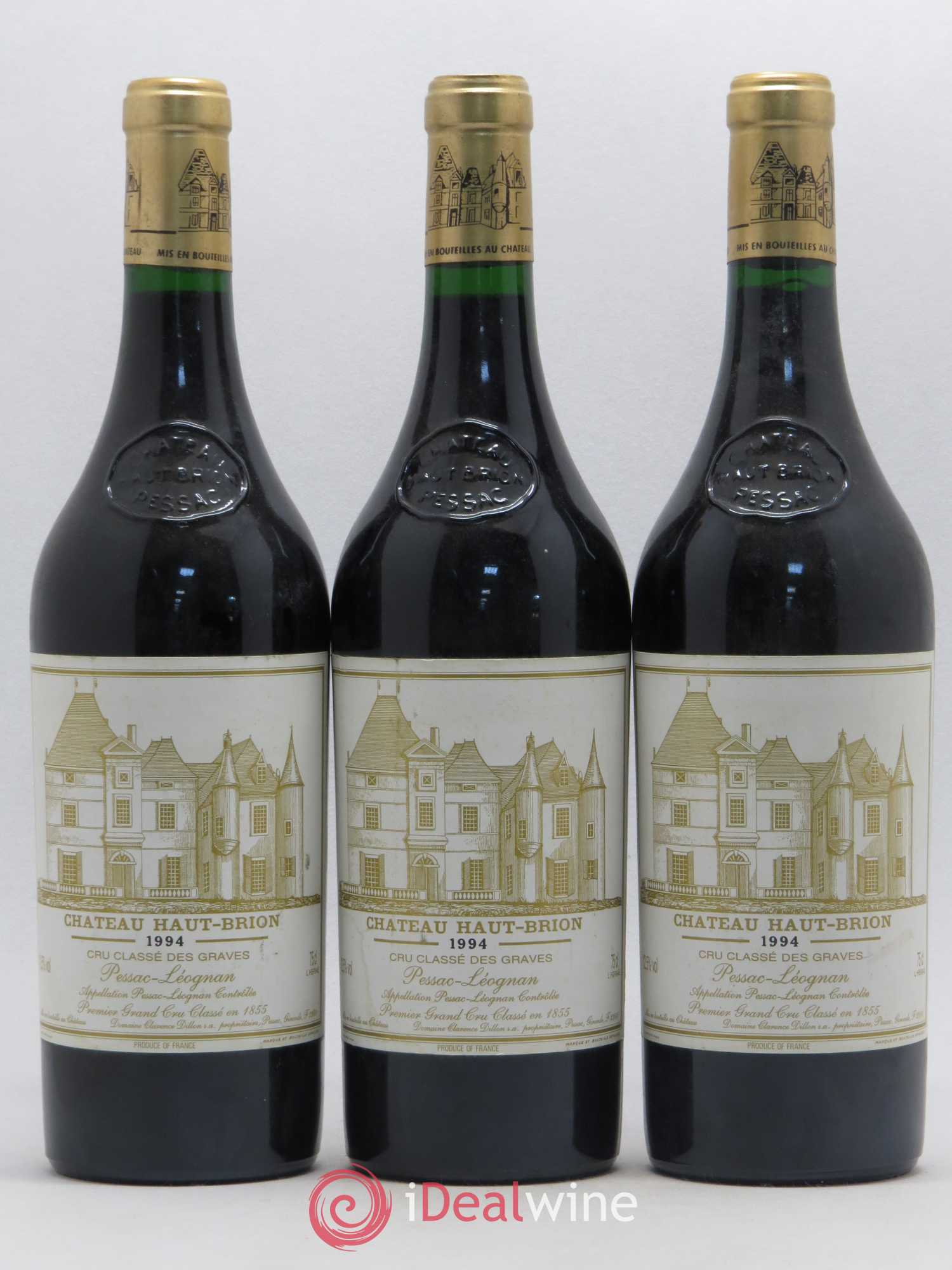 Château Haut Brion 1er Grand Cru Classé 1994 - Lot de 3 bouteilles - 0