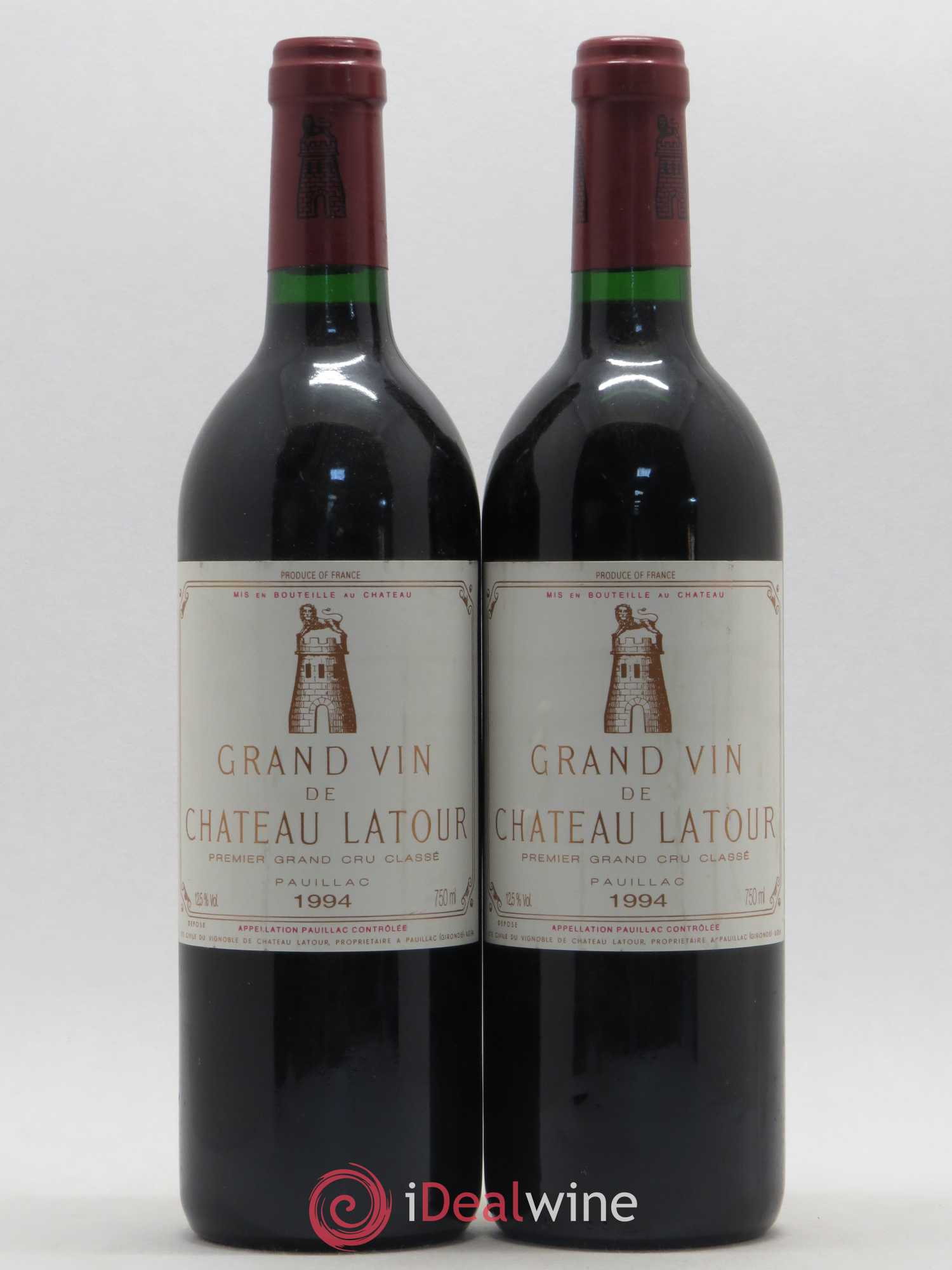 Château Latour 1er Grand Cru Classé 1994 - Lot de 2 bouteilles - 0