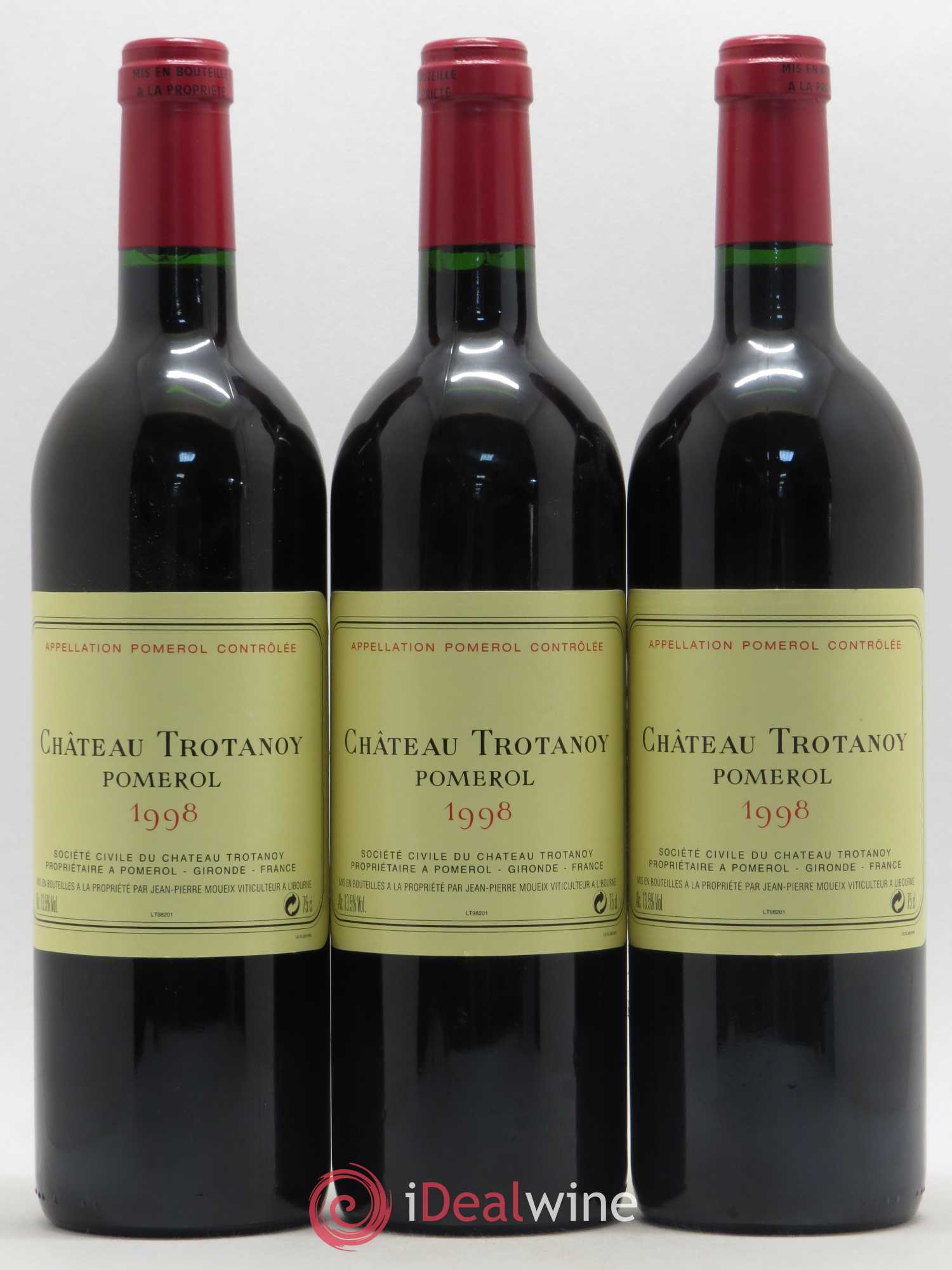 Château Trotanoy 1998 - Lot de 3 bouteilles - 0