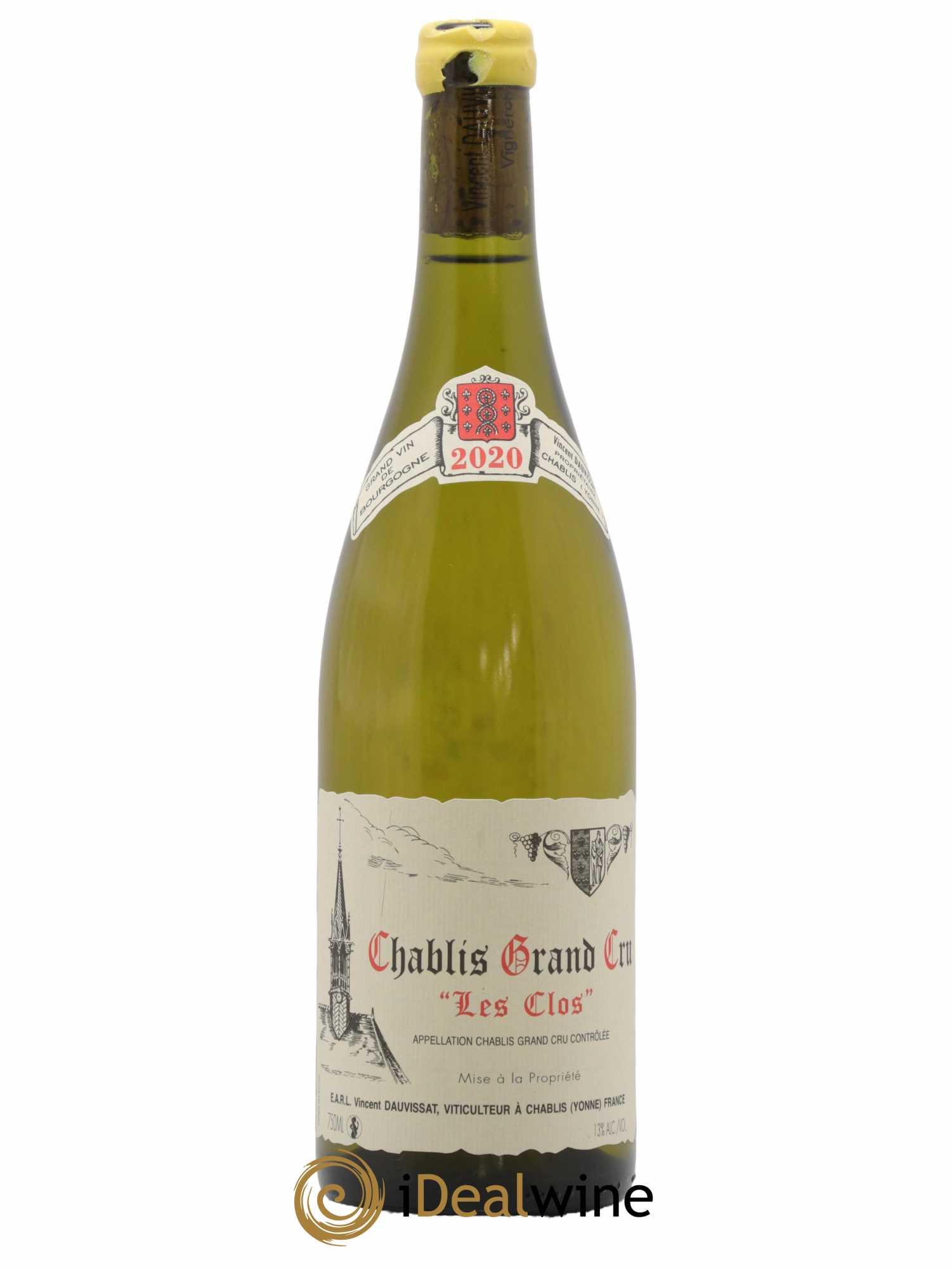 Chablis Grand Cru Les Clos Vincent Dauvissat (Domaine) 2020 - Lot de 1 bouteille - 0
