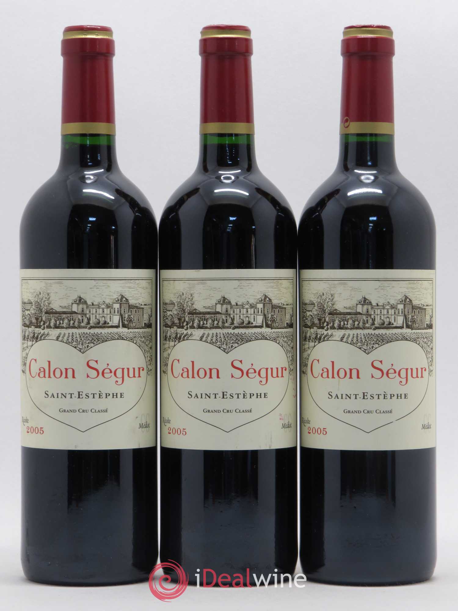 Château Calon Ségur 3ème Grand Cru Classé 2005 - Lot de 3 bouteilles - 0