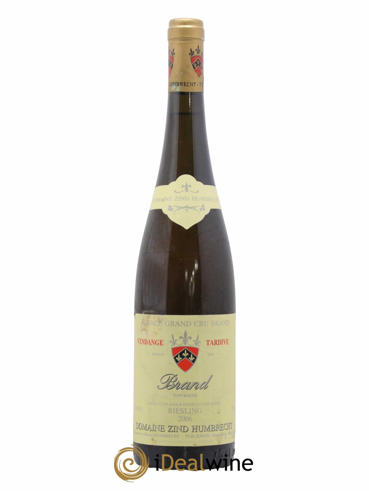 Alsace Riesling Grand Cru Brand Vendanges Tardives Zind-Humbrecht (Domaine) 2006 - Lot de 1 bouteille - 0