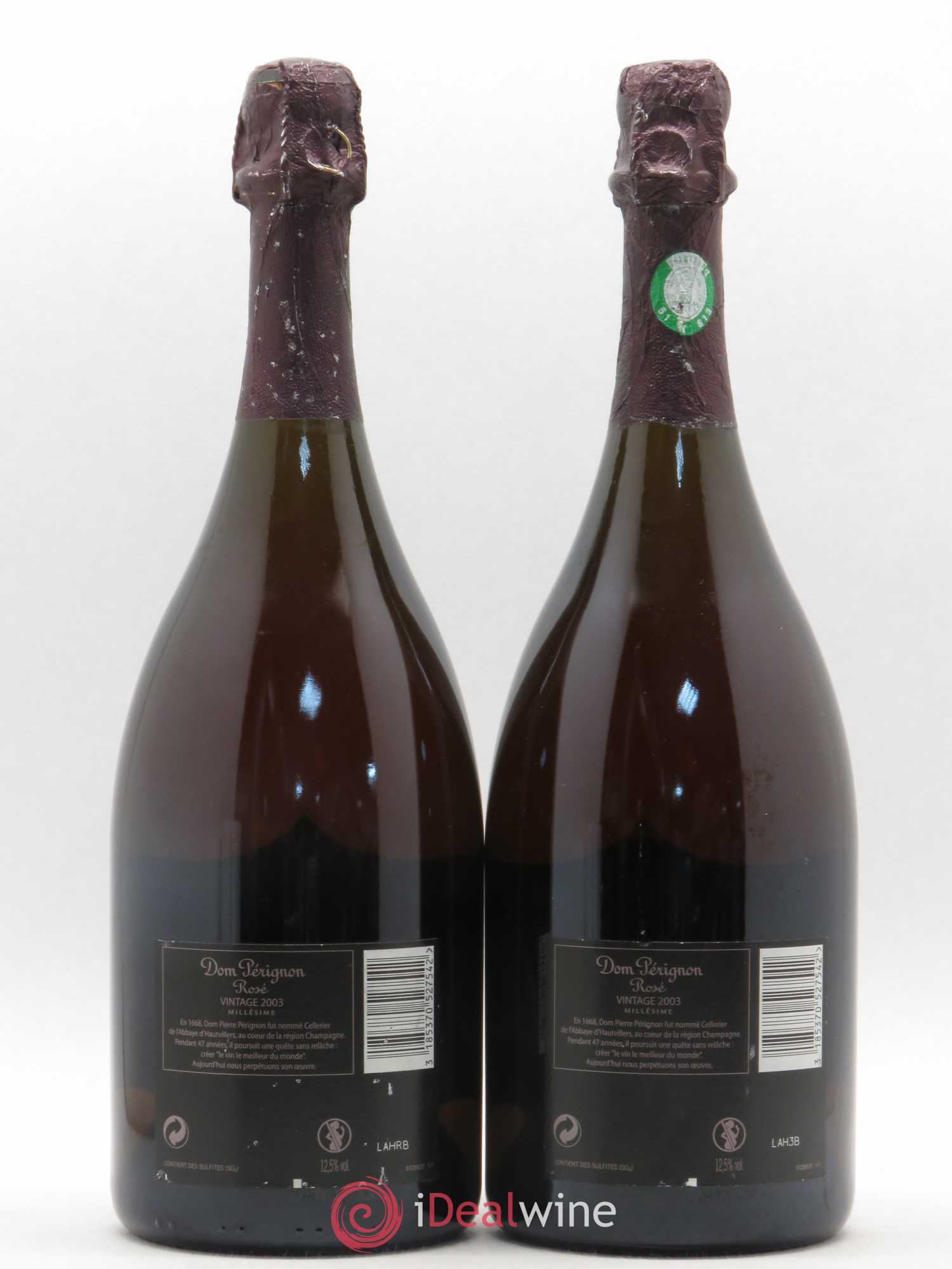 Brut Dom Pérignon 2003 - Lot de 2 bouteilles - 1