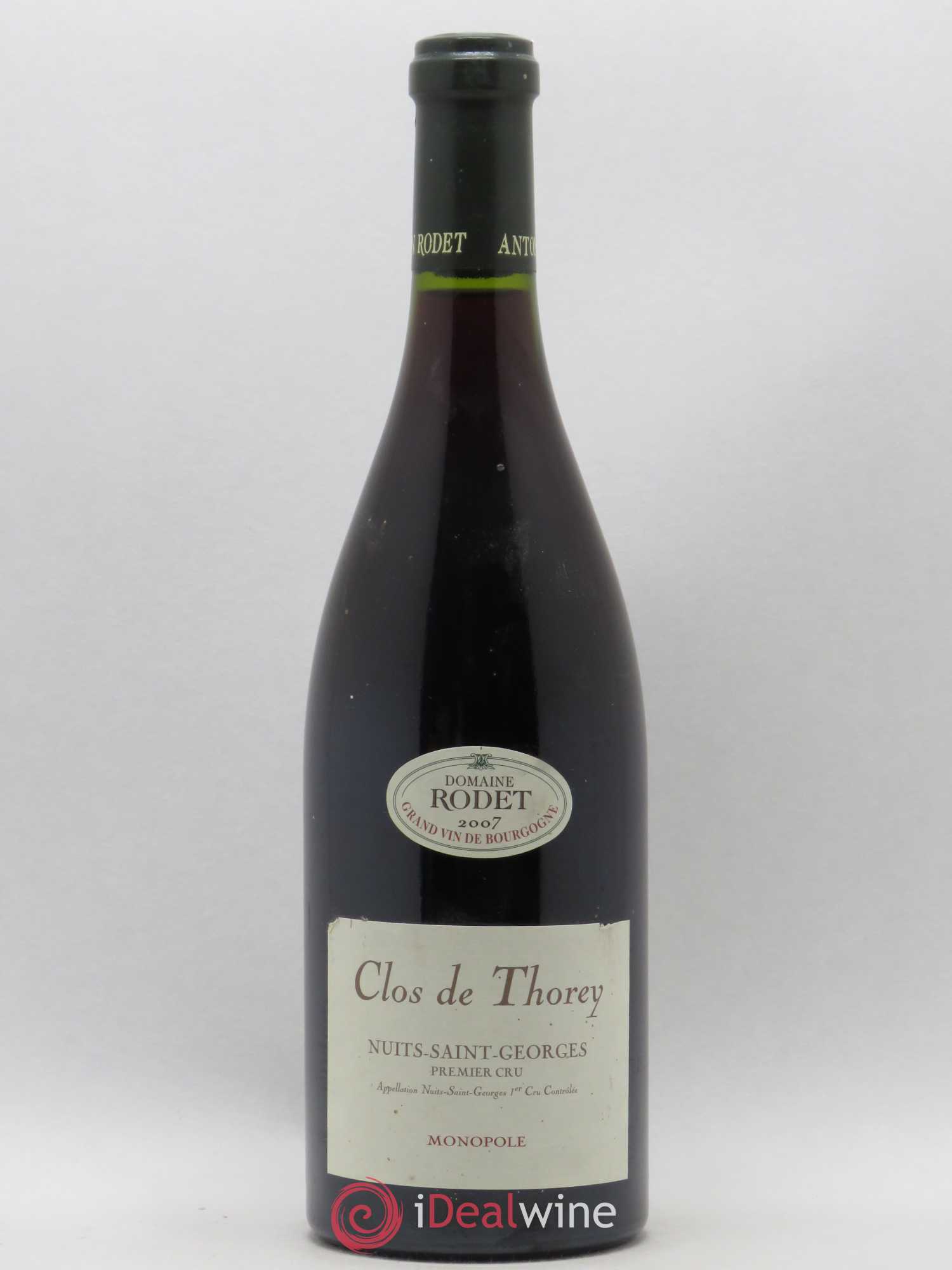 Nuits-Saint-Georges 1er Cru Clos de Thorey Domaine Rodet 2007 - Posten von 1 Flasche - 0
