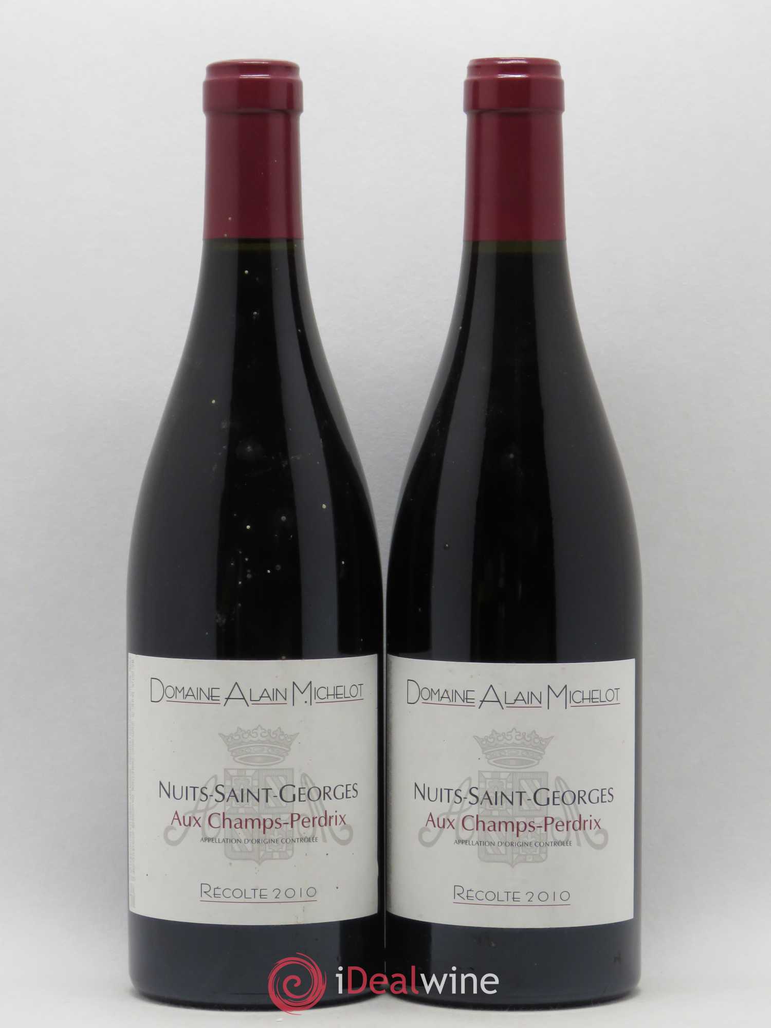 Nuits-Saint-Georges 1er Cru Aux Champs Perdrix Alain Michelot 2010 - Lot de 2 bouteilles - 0