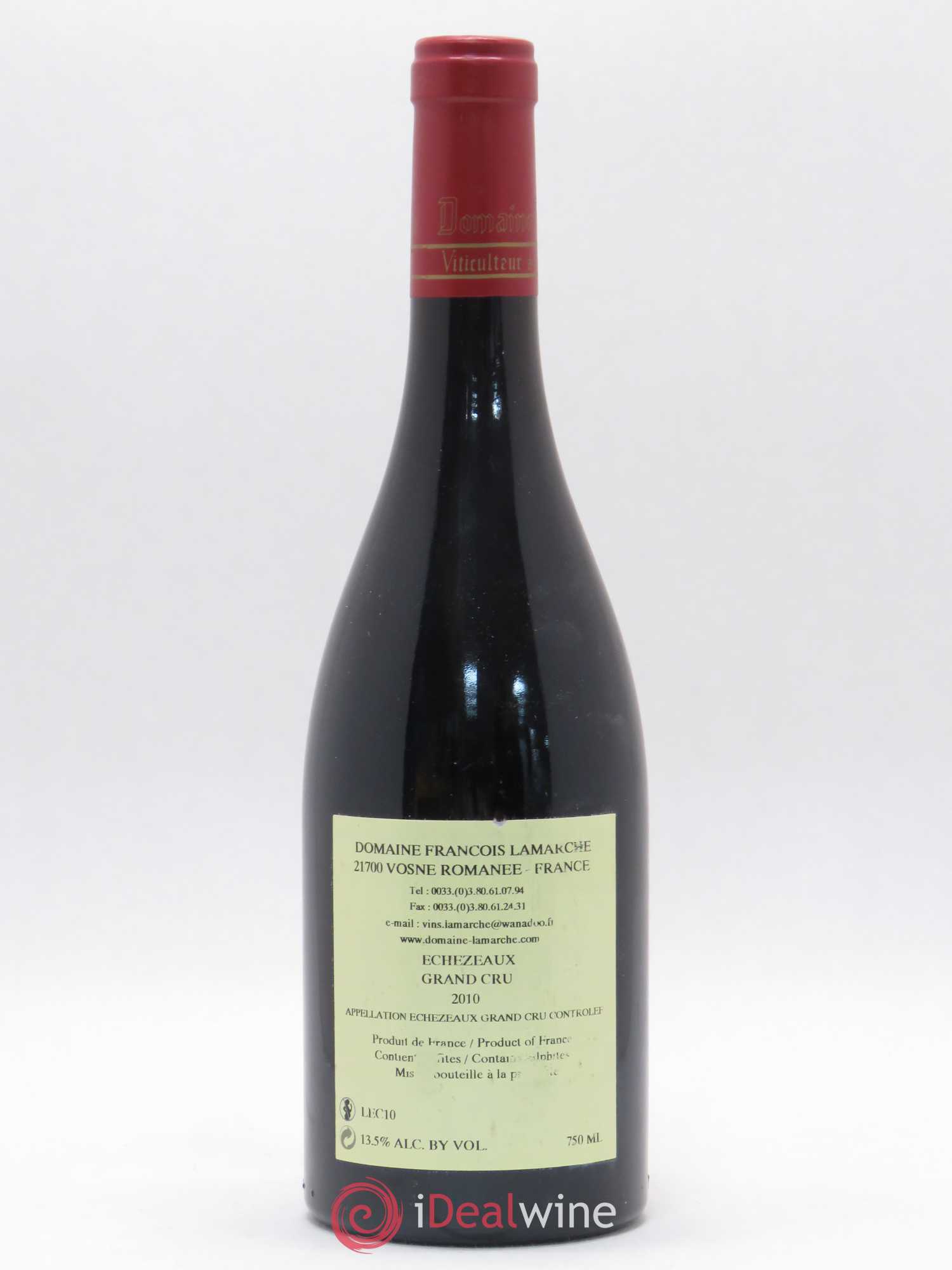 Echezeaux Grand Cru Lamarche (Domaine) 2010 - Posten von 1 Flasche - 1