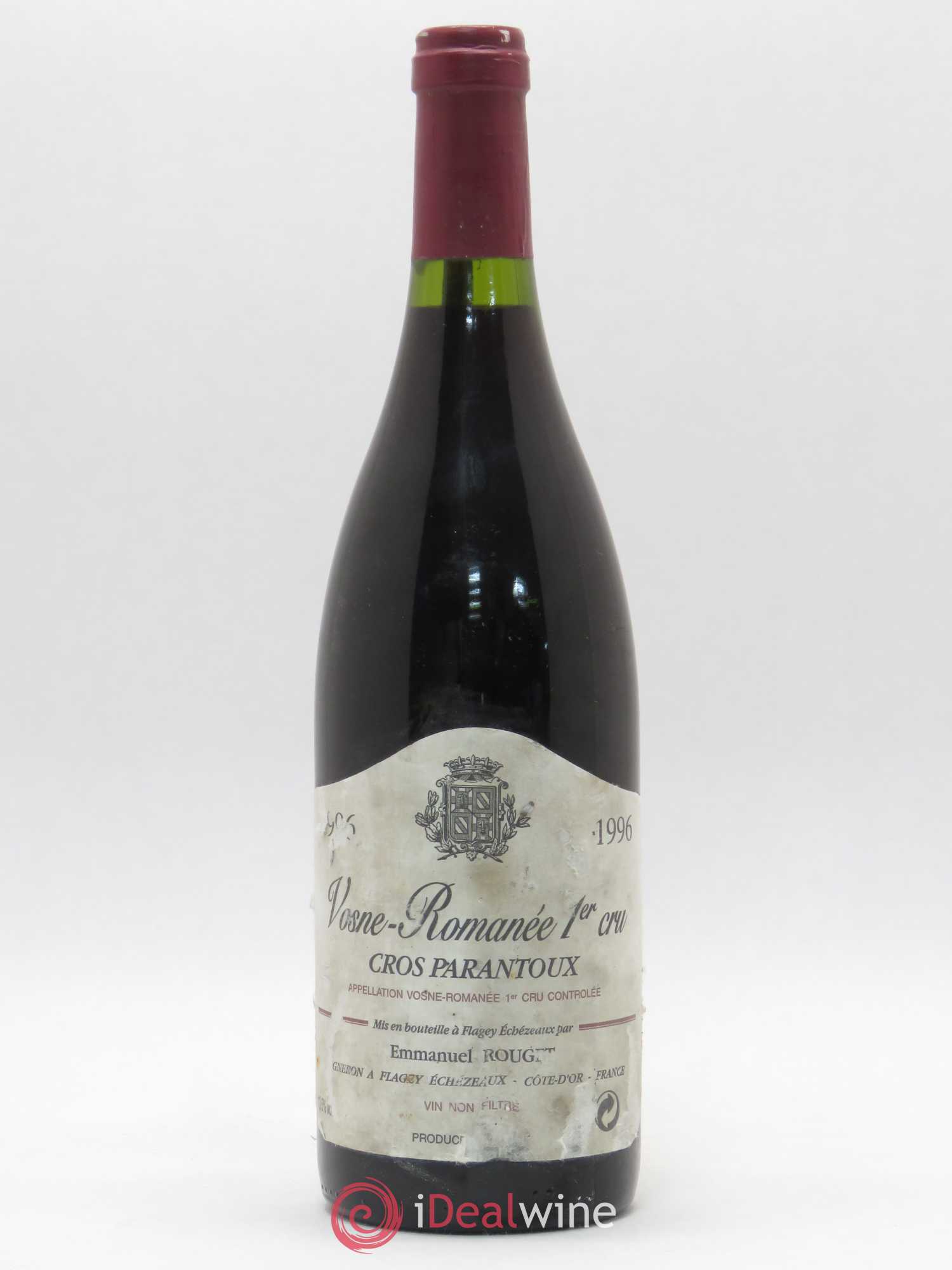 Vosne-Romanée 1er Cru Cros Parantoux Emmanuel Rouget 1996 - Lot de 1 bouteille - 0