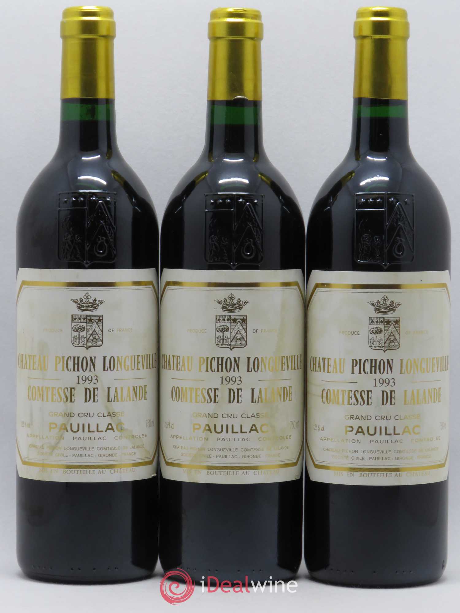 Château Pichon Longueville Comtesse de Lalande 2ème Grand Cru Classé 1993 - Lot de 6 bouteilles - 1