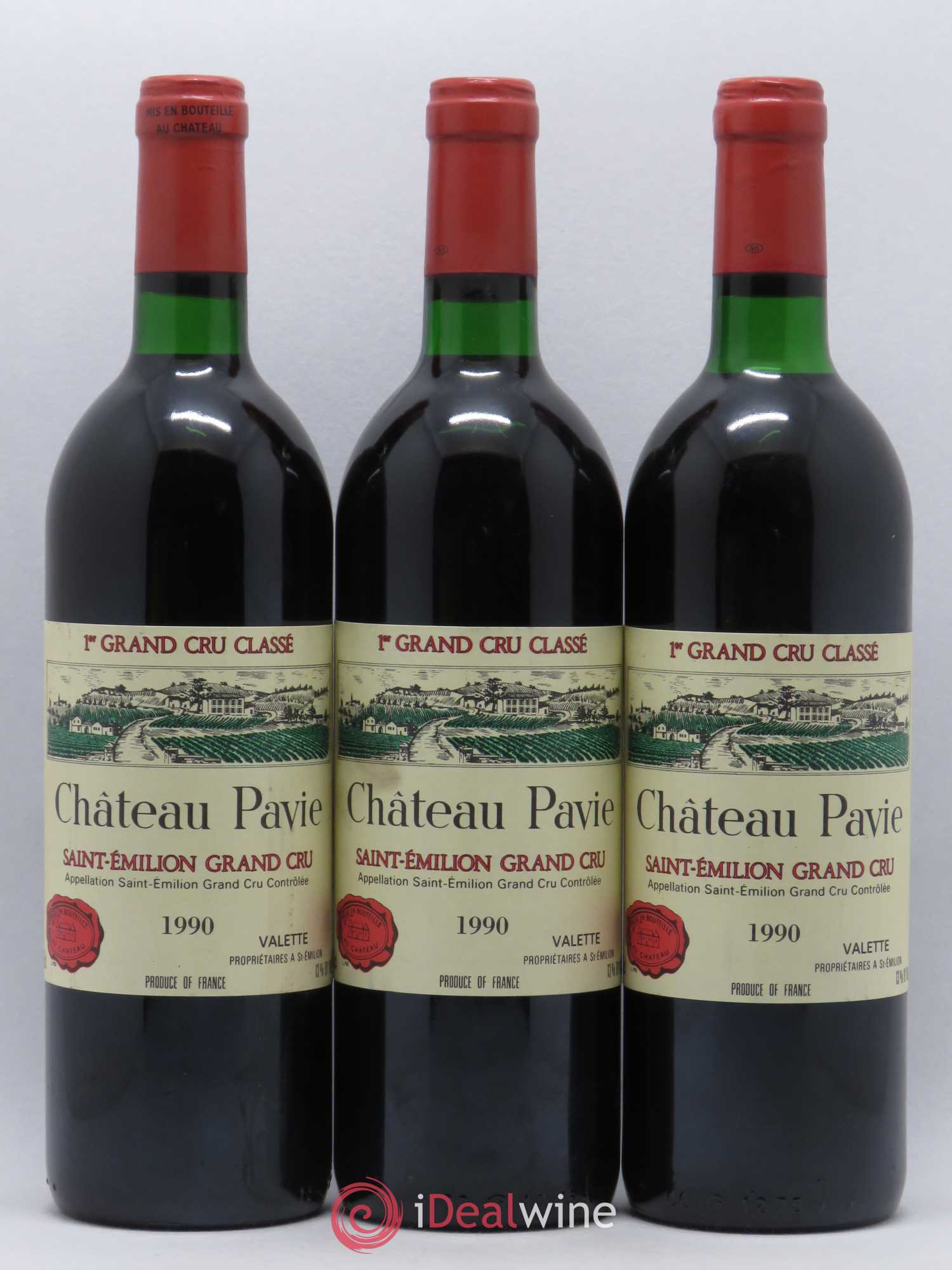 Château Pavie 1er Grand Cru Classé A 1990 - Lot de 6 bouteilles - 1