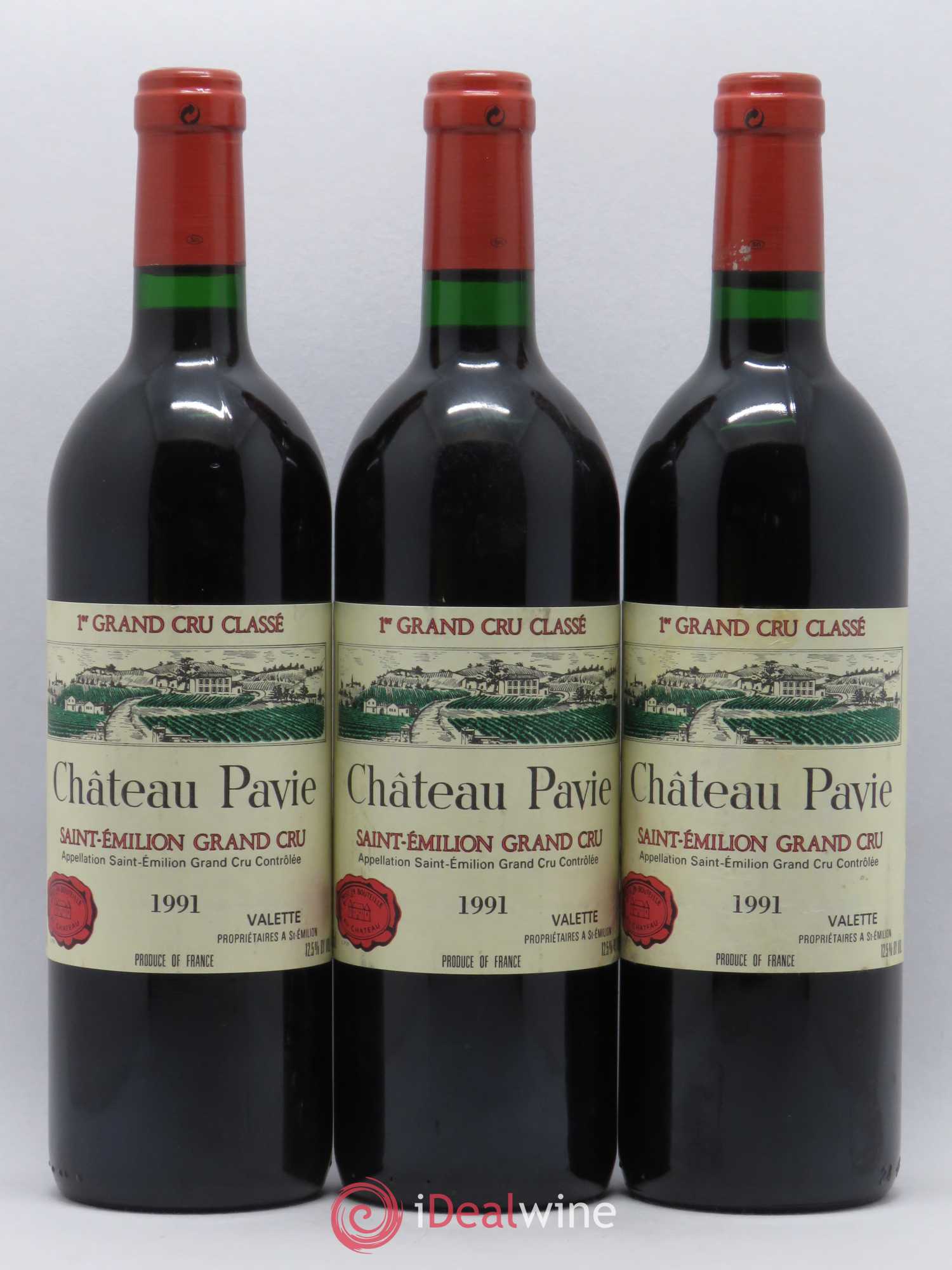 Château Pavie 1er Grand Cru Classé A 1991 - Lot de 6 bouteilles - 1