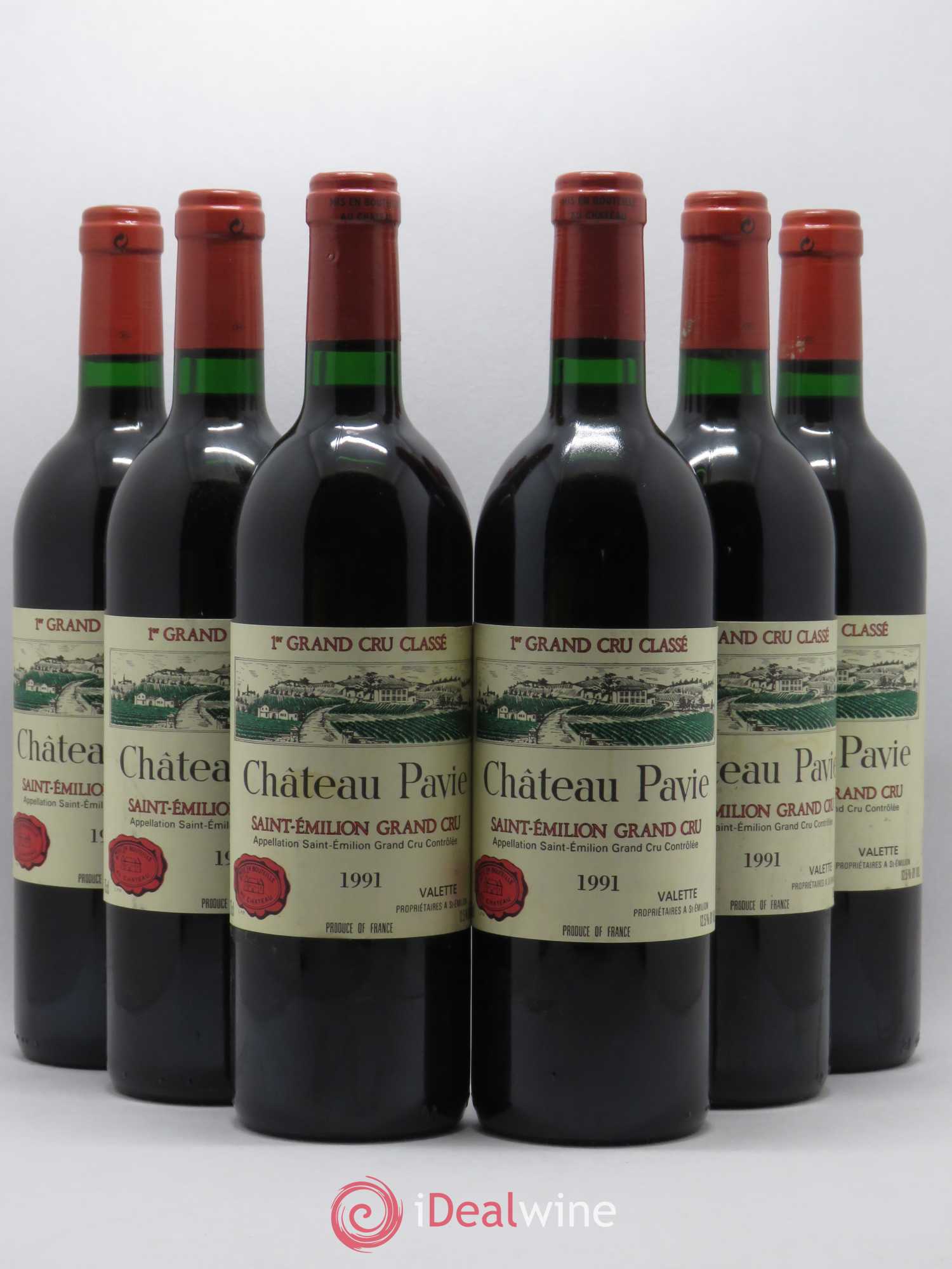 Château Pavie 1er Grand Cru Classé A 1991 - Lot de 6 bouteilles - 0