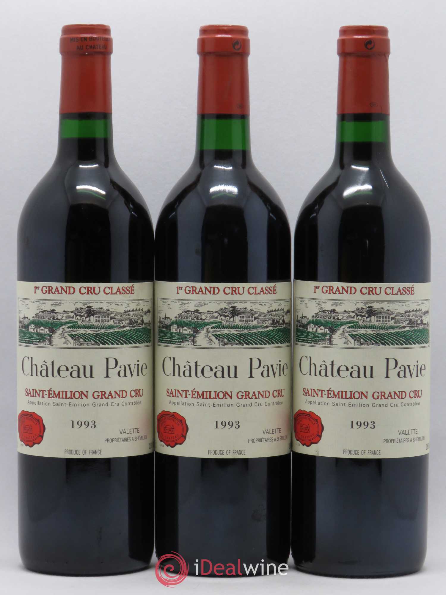 Château Pavie 1er Grand Cru Classé A 1993 - Lot de 6 bouteilles - 1
