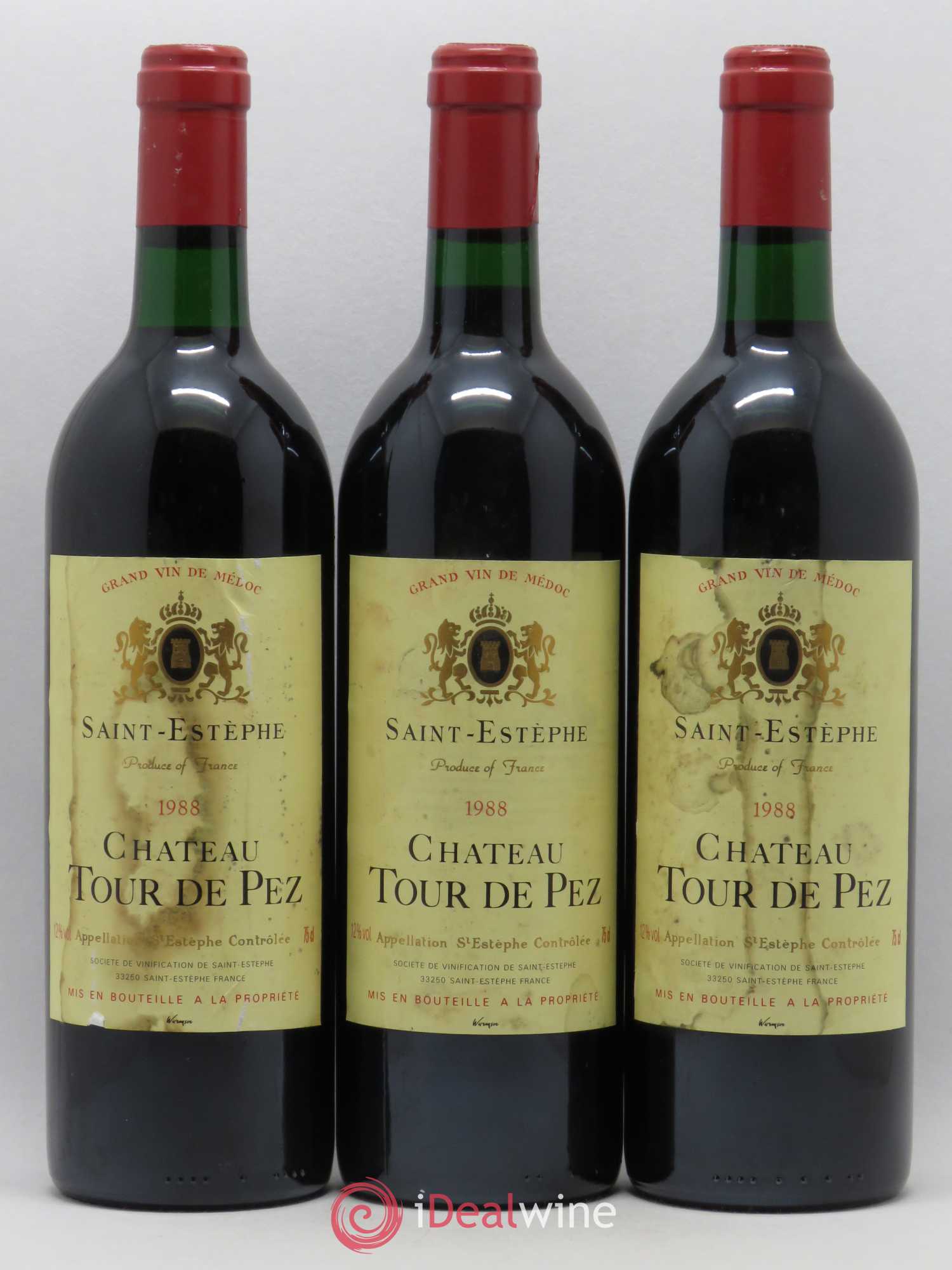 Château Tour de Pez Cru Bourgeois 1988 - Lot de 6 bouteilles - 1