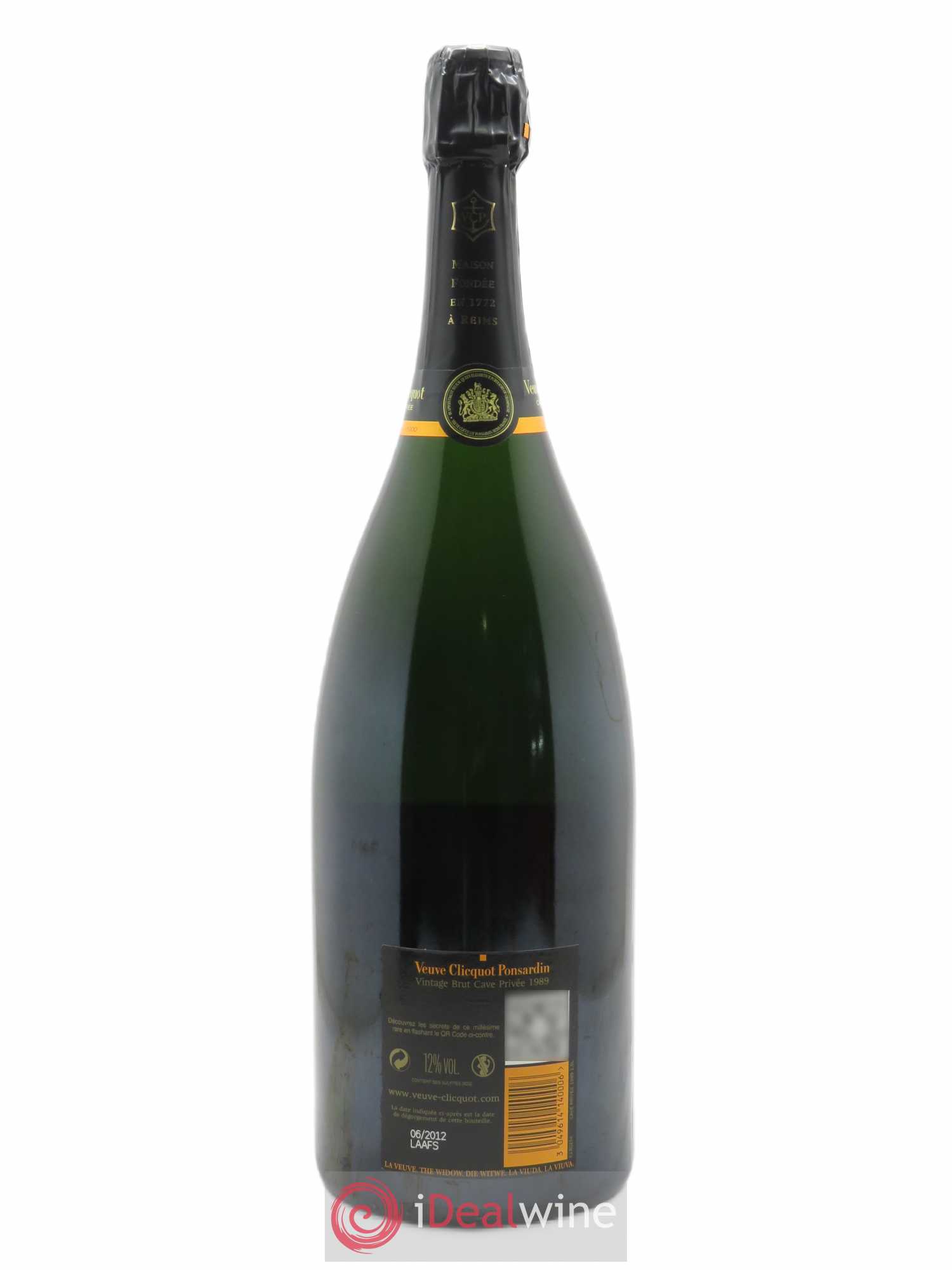 Cave privée Brut Veuve Clicquot 1989 - Lot de 1 magnum - 2