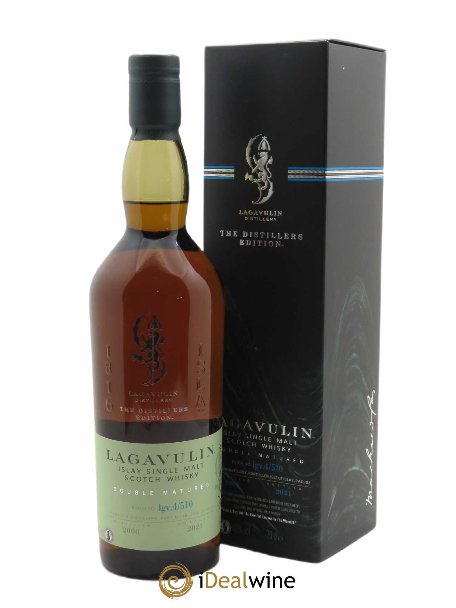Lagavulin Of. 8 years Coffret Medaillon (70cl) - Lot de 1 bouteille - 0