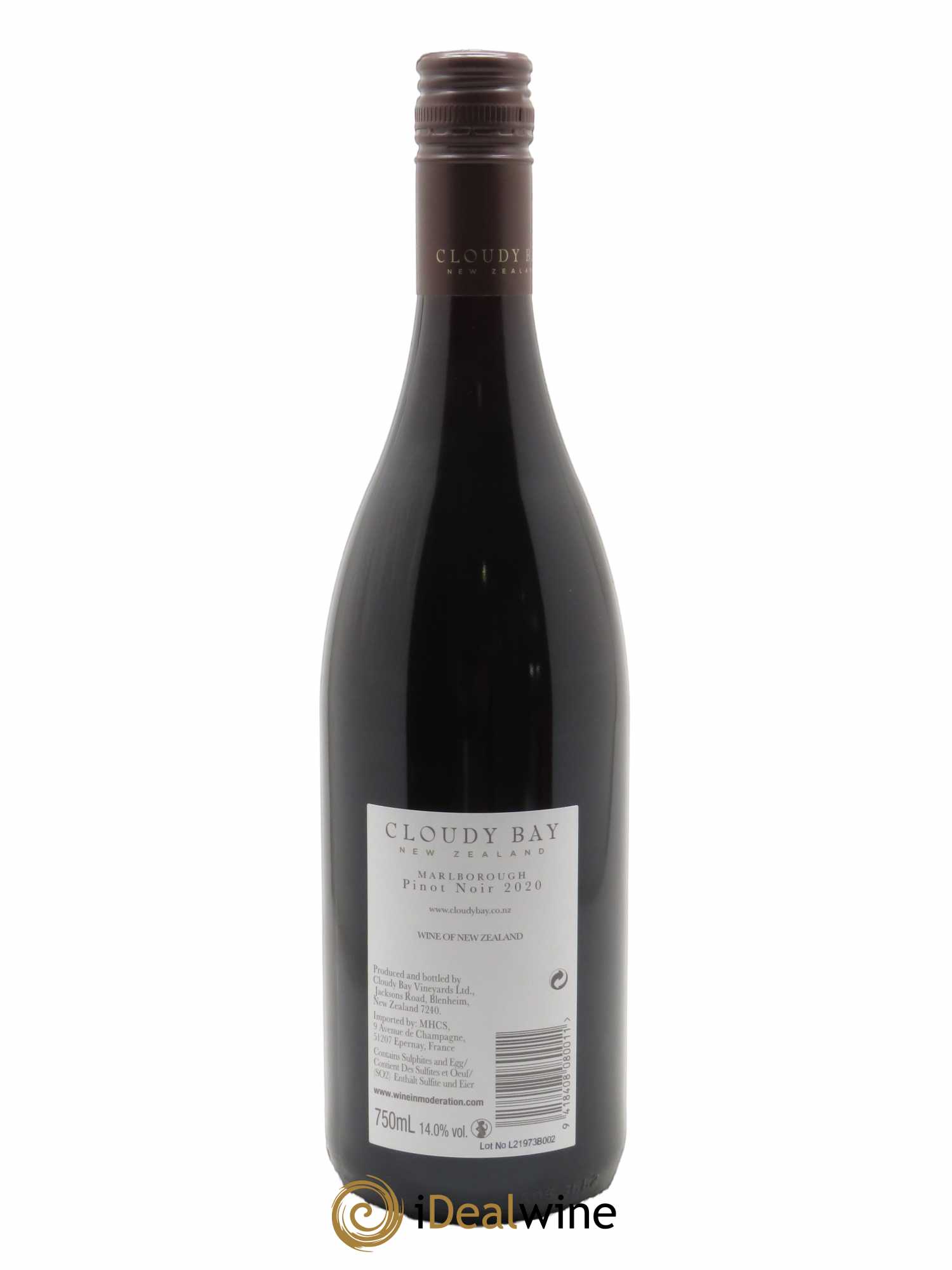Central Otago Cloudy Bay Pinot Noir 2020 - Posten von 1 Flasche - 1