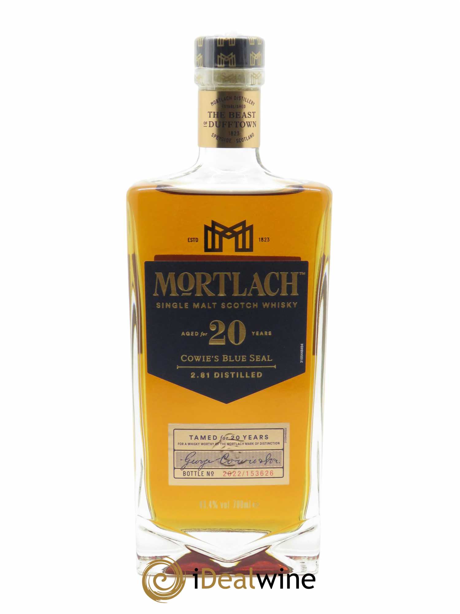 Whisky Mortlach 20 ans Cowies's Blue Seal (70cl) - Lotto di 1 bottiglia - 1