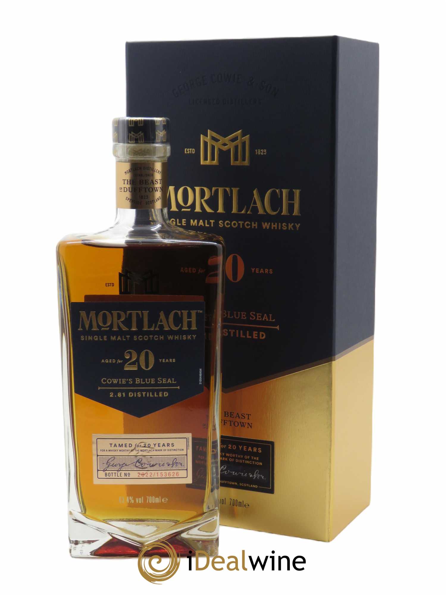 Whisky Mortlach 20 ans Cowies's Blue Seal (70cl) - Lotto di 1 bottiglia - 0
