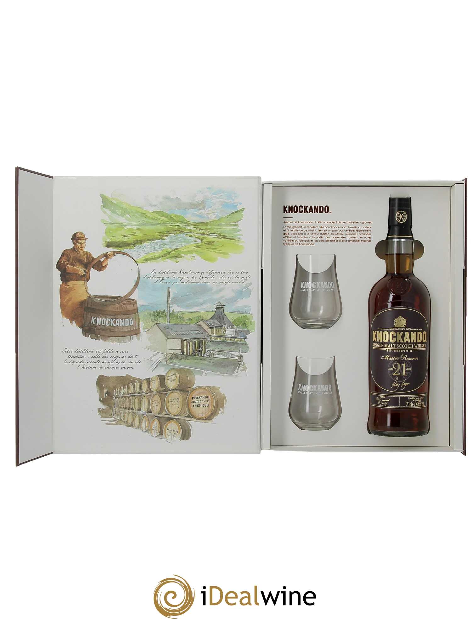 Whisky Knockando Single Malt Master Reserve Aged 21 Years Coffret  (70cl) - Lot of 1 bottle - 1