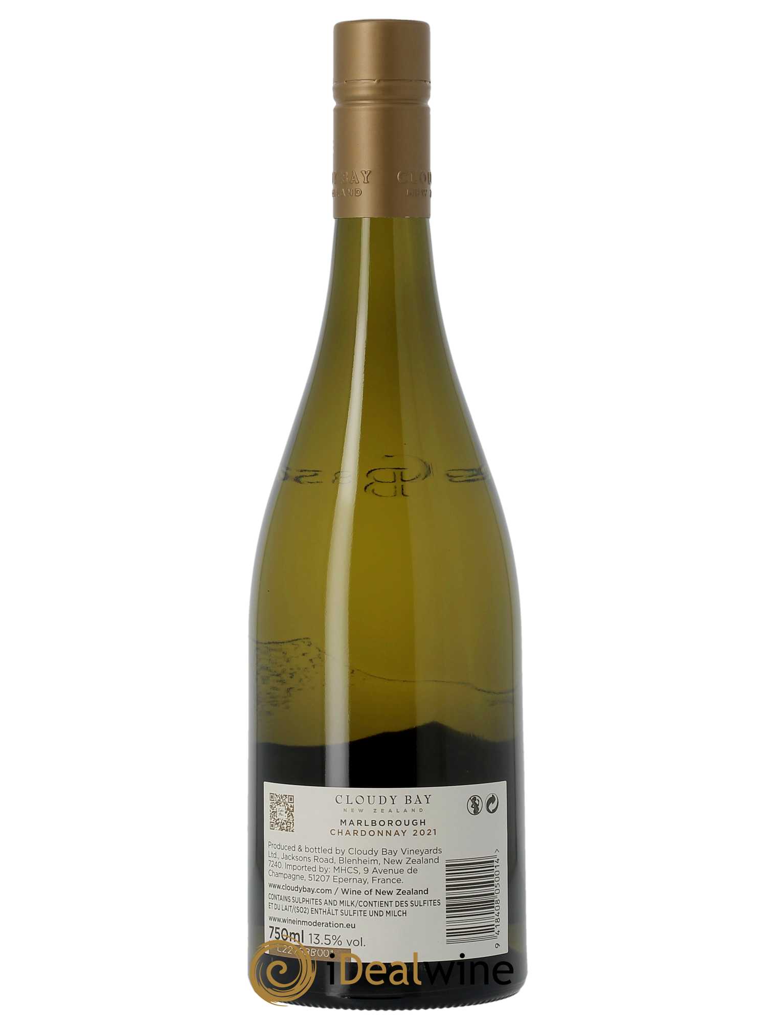 Nouvelle Zélande Cloudy Bay Chardonnay 2021 - Lot de 1 bouteille - 1