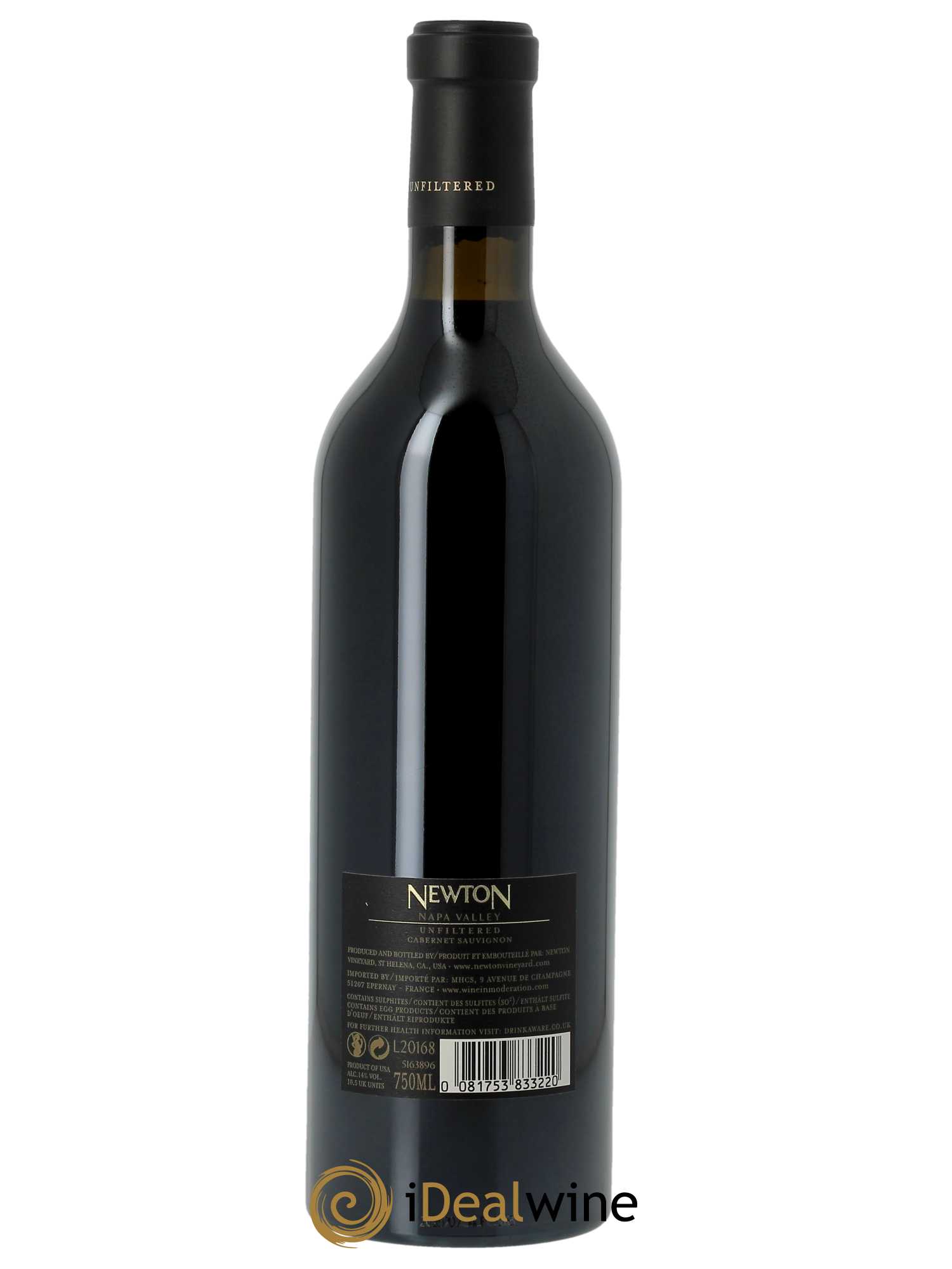 Unfiltered Cabernet Sauvignon Newton Vineyard 2018 - Lot of 1 bottle - 1