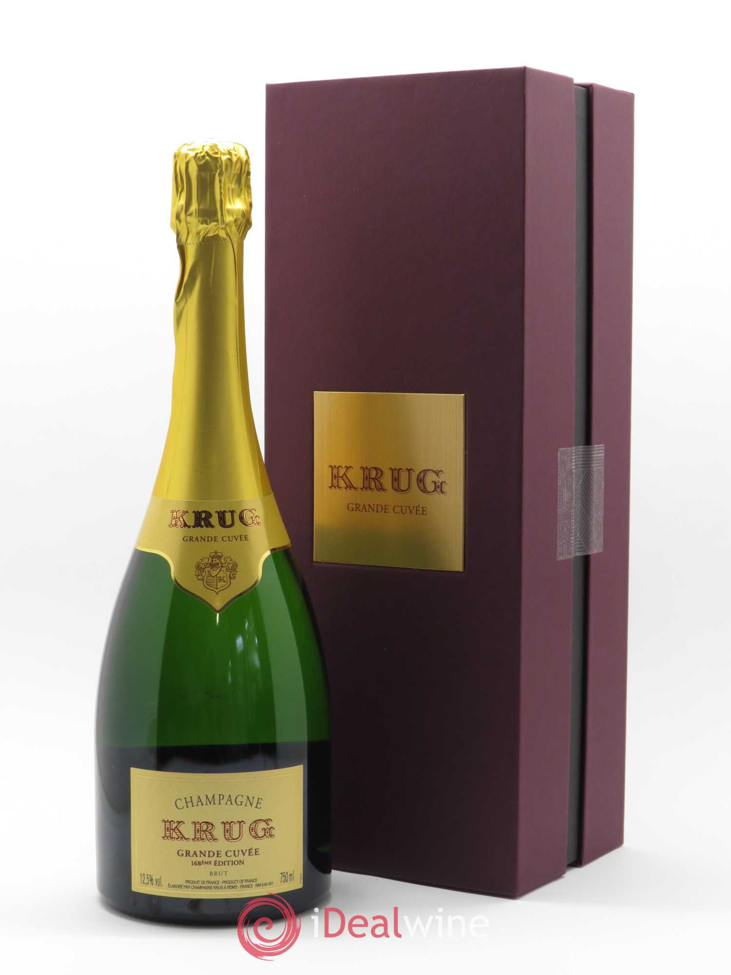 Grande Cuvée - 168ème édition - Coffret Luxe Krug - Lot de 1 bouteille - 0