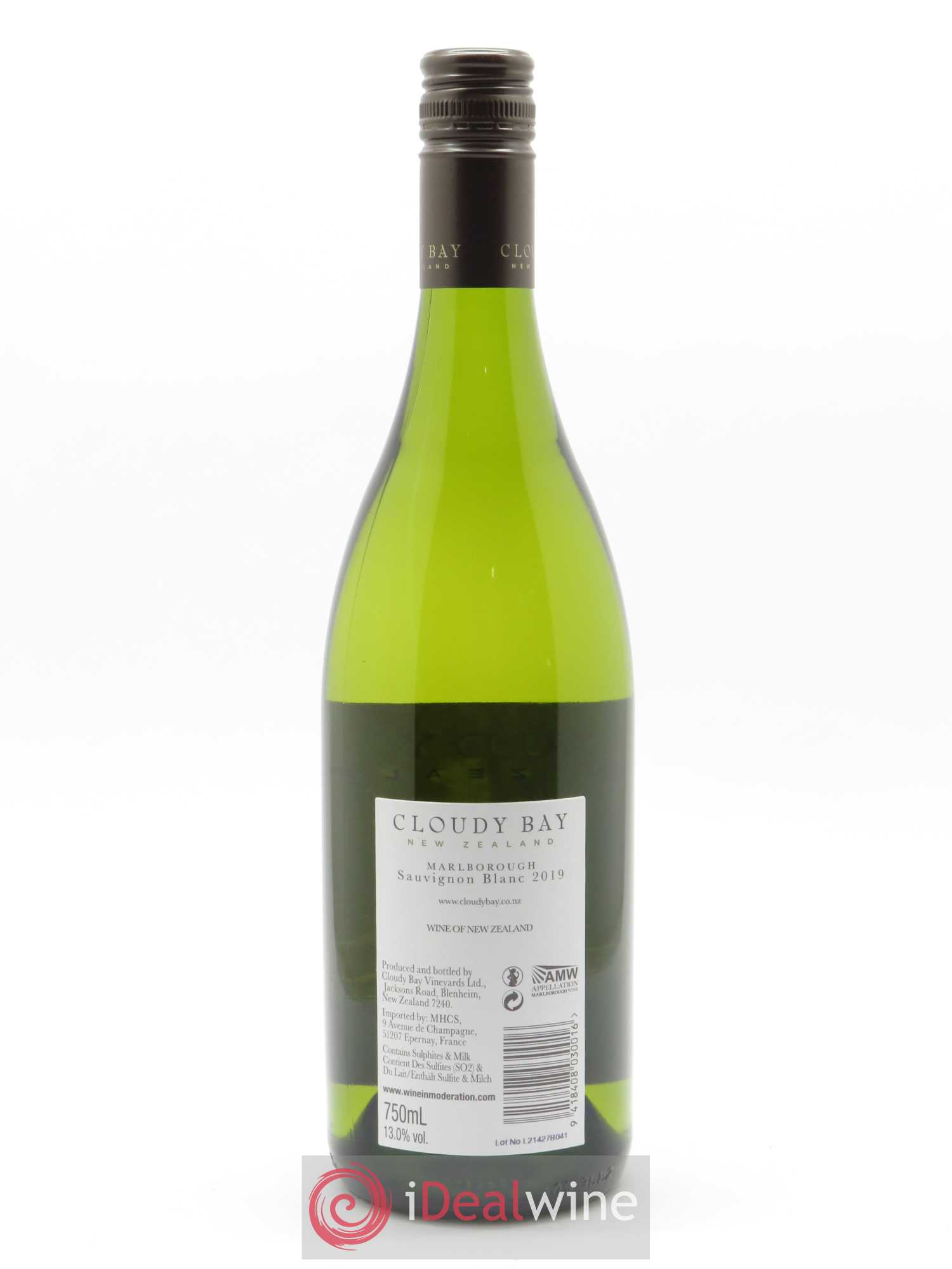 Nouvelle Zélande Cloudy Bay  Sauvignon Blanc 2019 - Lot de 1 bouteille - 1
