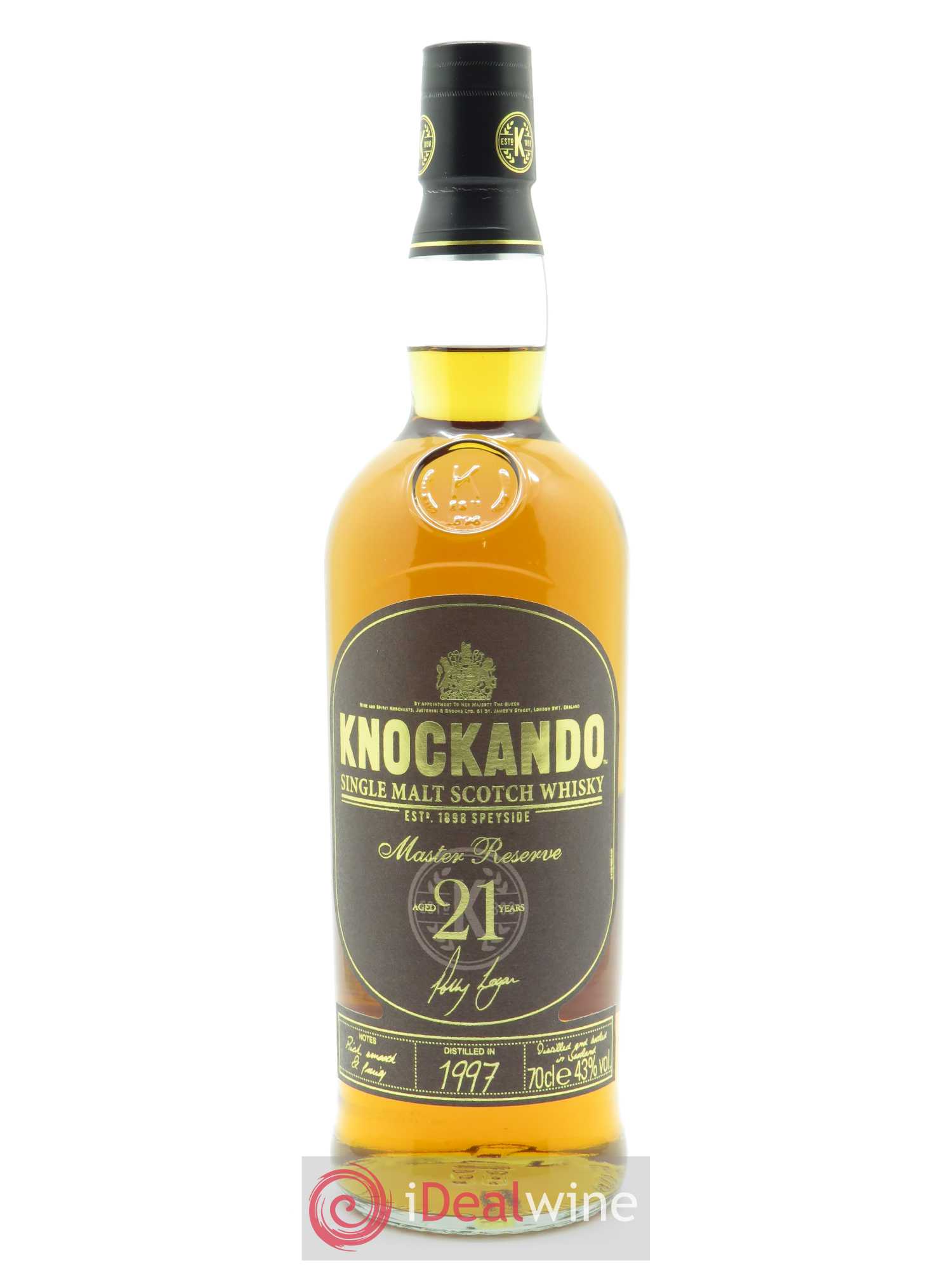Whisky Knockando Single Malt Scotch Master Reserve Aged 21 Years  (70cl) - Lot de 1 bouteille - 1